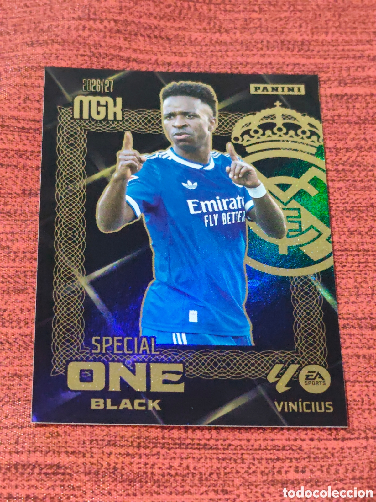 Cromos de f&uacute;tbol: SPECIAL ONE BLACK VINICIUS REAL MADRID MEGACRACKS 2026 2027