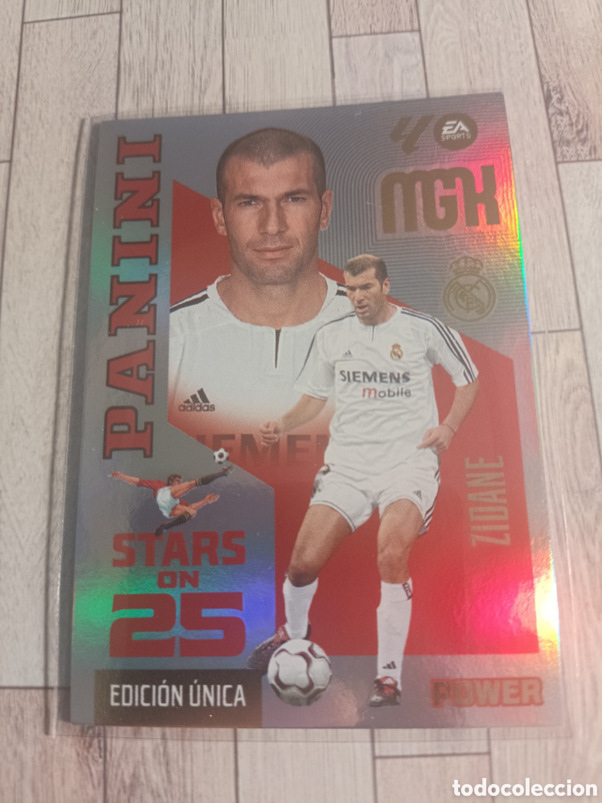 Cromos de f&uacute;tbol: P430 ZIDANE REAL MADRID STARS ON 25 EDICION UNICA POWER MEGACRACKS MGK 26 27 PANINI 2026 2027