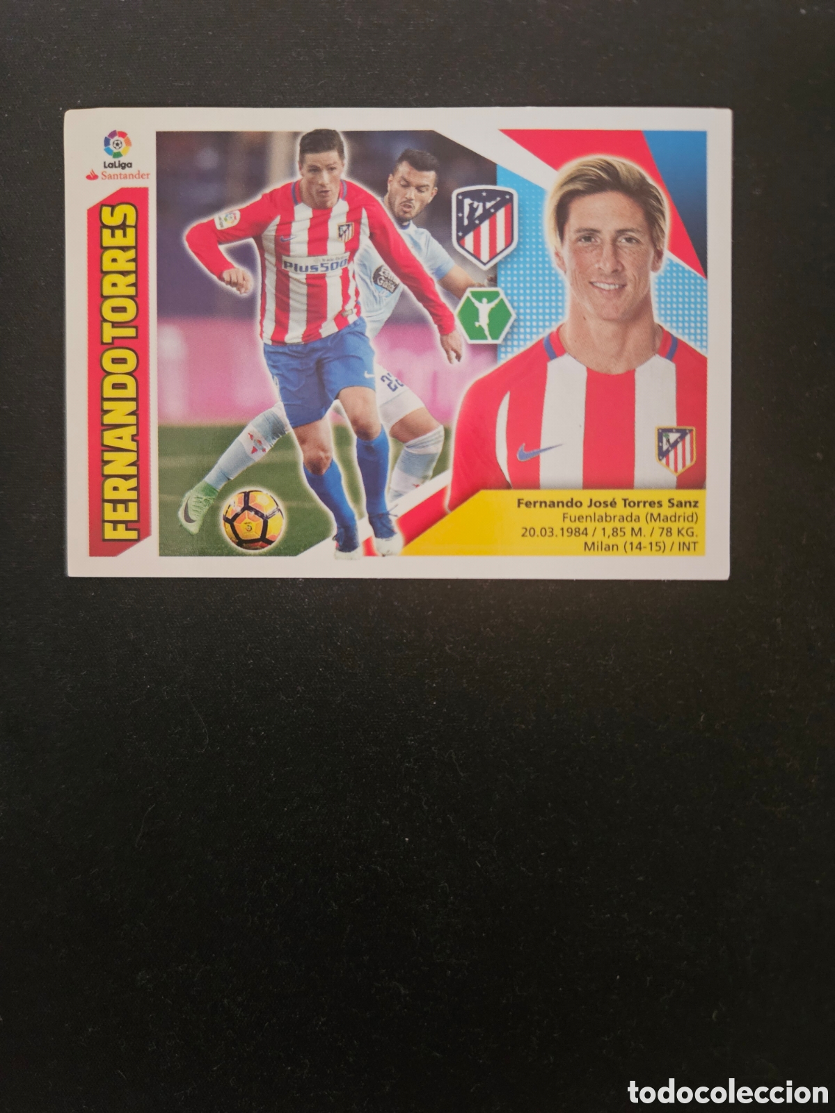 Cromos de f&uacute;tbol: FERNANDO TORRES N&ordm; 14A ATL&Eacute;TICO DE MADRID &ndash; LIGA ESTE 2017-18 PANINI