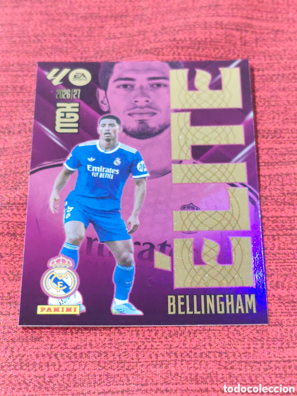 Cromos de f&uacute;tbol: &Eacute;LITE 2 BELLINGHAM REAL MADRID MEGACRACKS 2026 2027