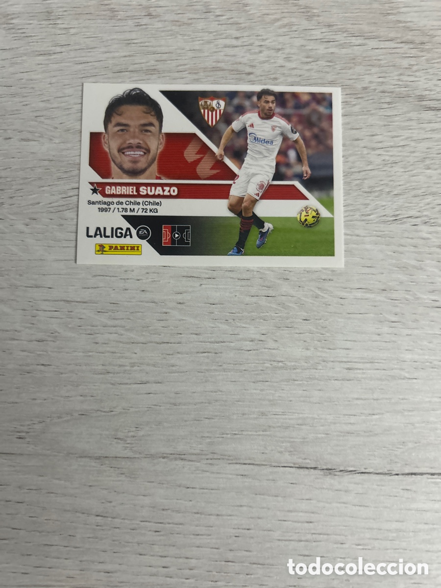Cromos de f&uacute;tbol: Suazo 10 Sevilla Liga Este 2026/27 26-27 Panini
