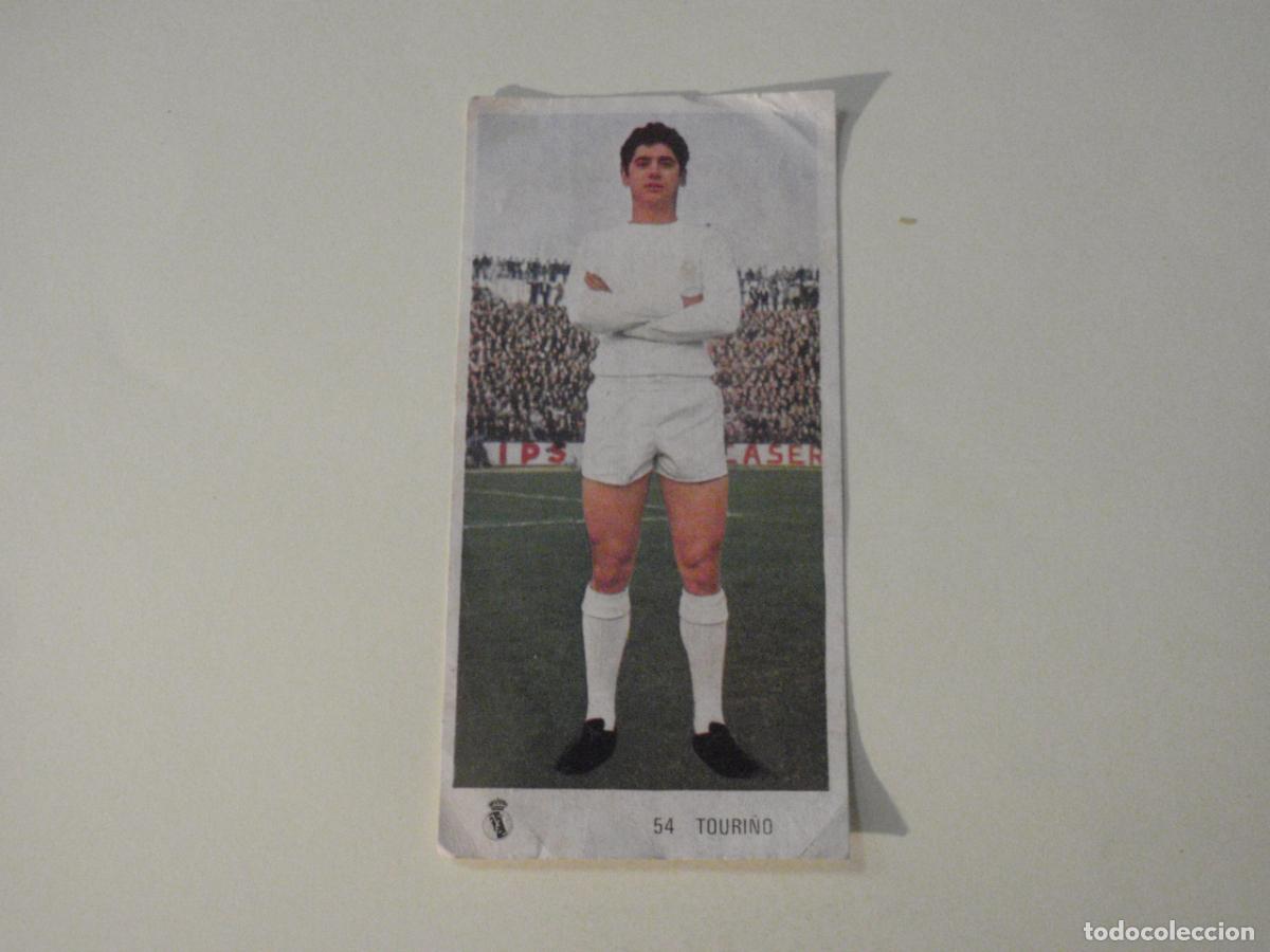 Cromos de f&uacute;tbol: Cromo de f&uacute;tbol 54 TOURI&Ntilde;O Real Madrid. Liga 1971 1972 RUIROMER - RUIZ ROMERO 71 72