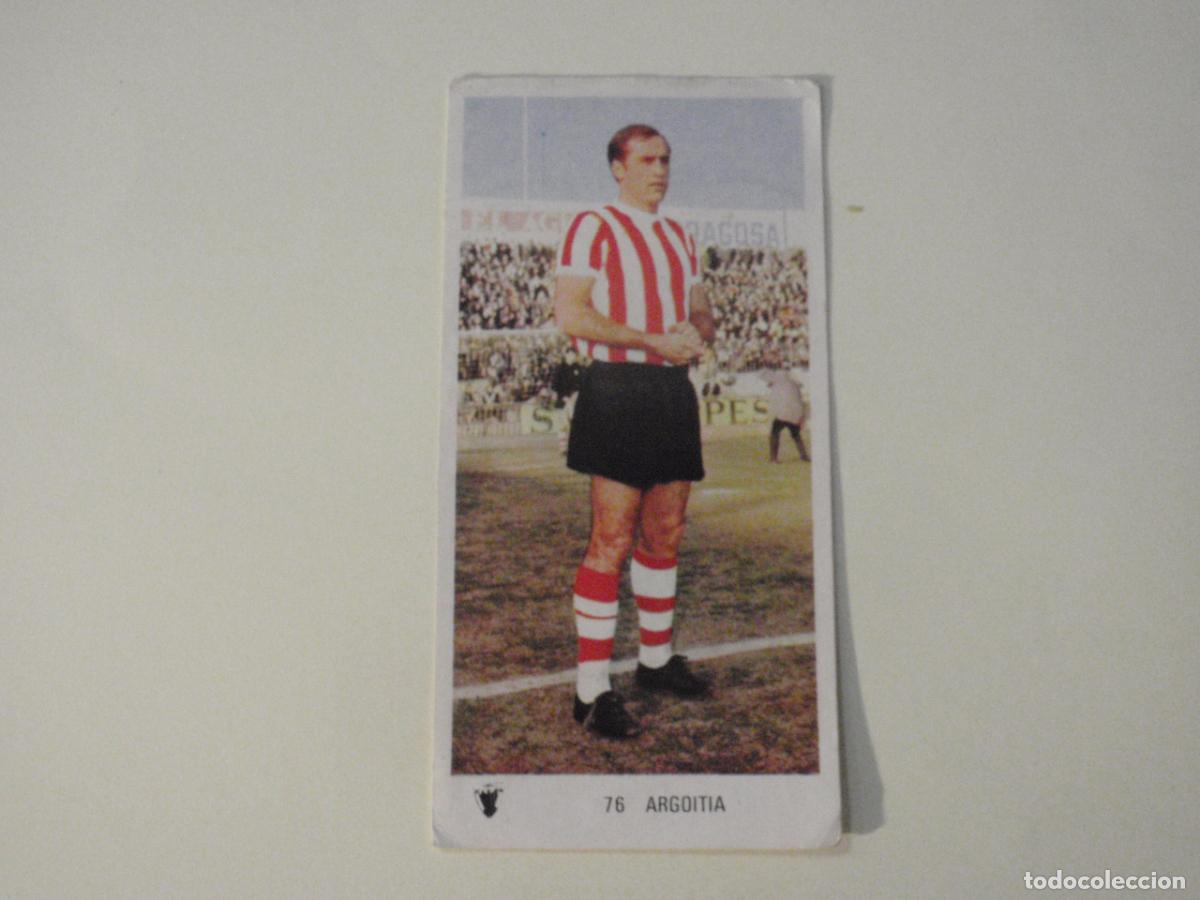 Cromos de f&uacute;tbol: Cromo de f&uacute;tbol 76 ARGOITIA (Athl&eacute;tic Club de Bilbao) Liga 1971 1972 RUIROMER - RUIZ ROMERO 71 72