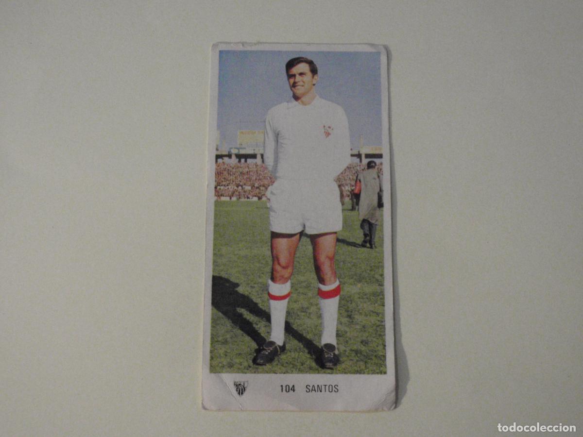 Cromos de f&uacute;tbol: Cromo de f&uacute;tbol 104 SANTOS (Sevilla FC) Liga 1971 1972 RUIROMER - RUIZ ROMERO 71 72