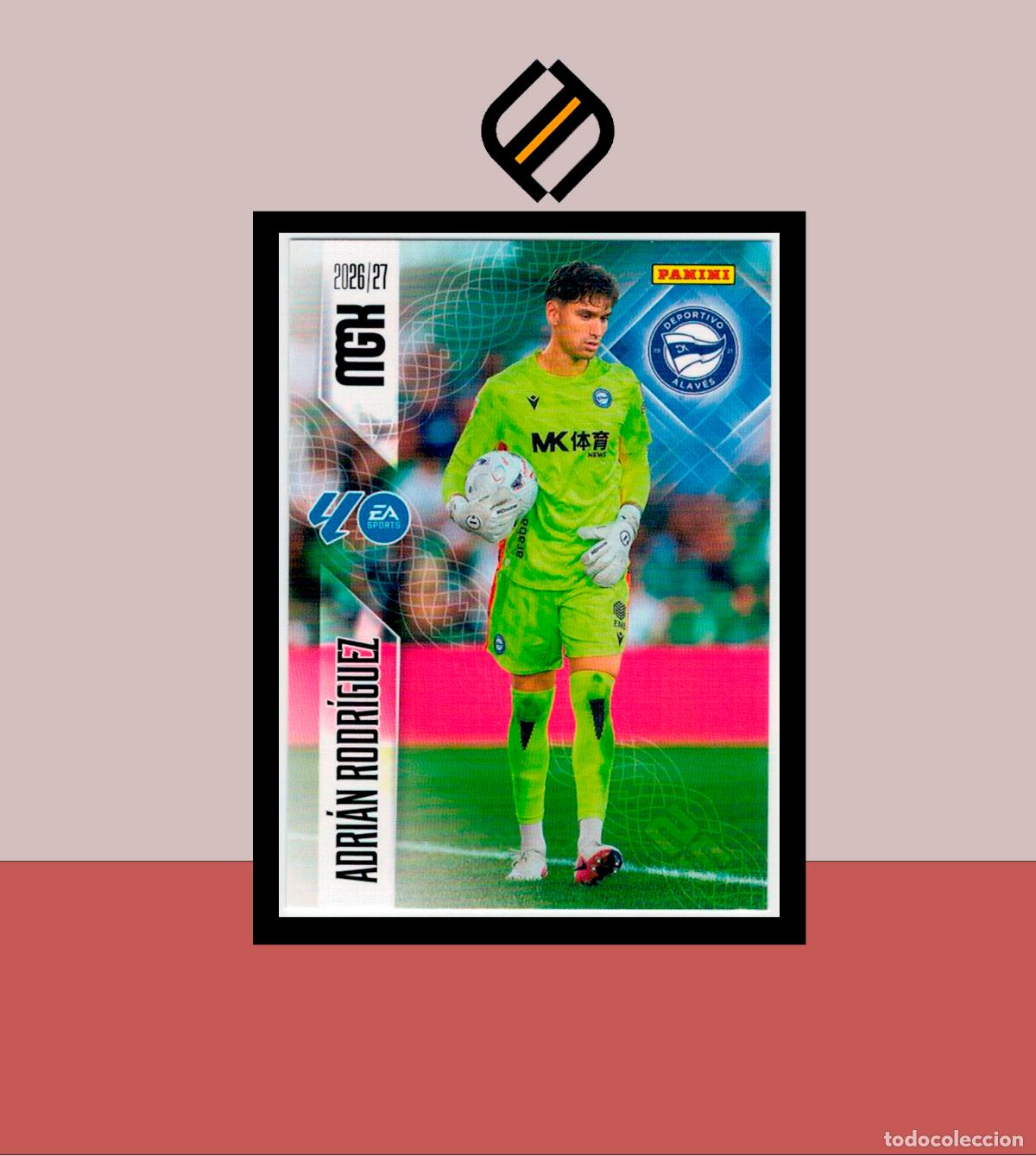Cromos de f&uacute;tbol: MEGACRACKS 2026 2027 26 27 PANINI N&ordm; 21 ADRI&Aacute;N RODR&Iacute;GUEZ DEPORTIVO ALAV&Eacute;S COLECCI&Oacute;N ALB&Uacute;M MGK