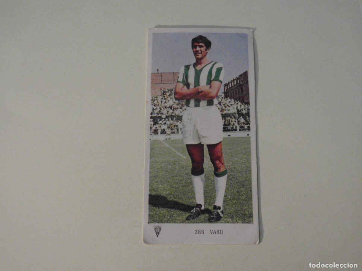 Cromos de f&uacute;tbol: Cromo de f&uacute;tbol 286 VARO (C&oacute;rdoba) Liga 1971 1972 RUIROMER - RUIZ ROMERO 71 72
