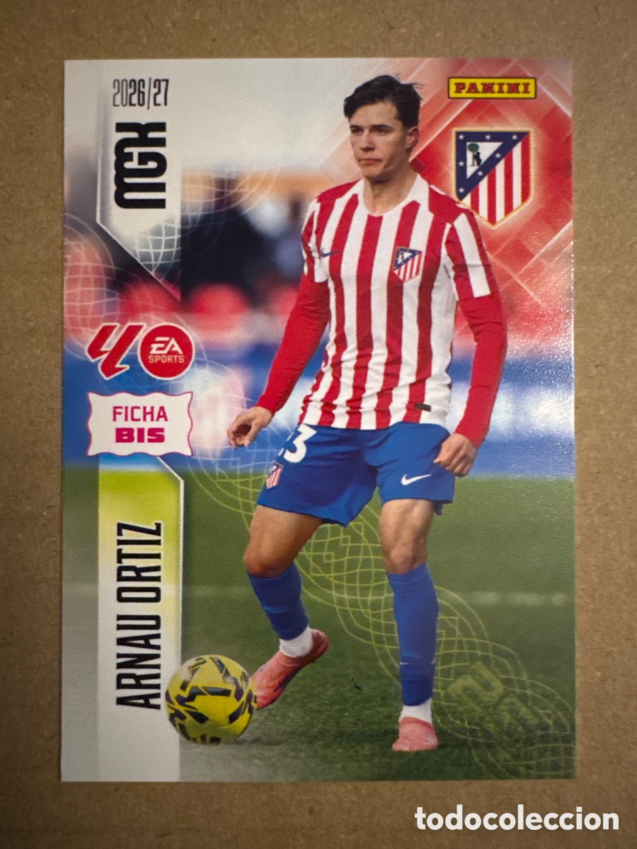 Cromos de f&uacute;tbol: # BIS 68 Arnau Ortiz Atl&eacute;tico de Madrid Megacracks 26 27 2026 2027 2 Segunda 2a 2&ordf; Edici&oacute;n