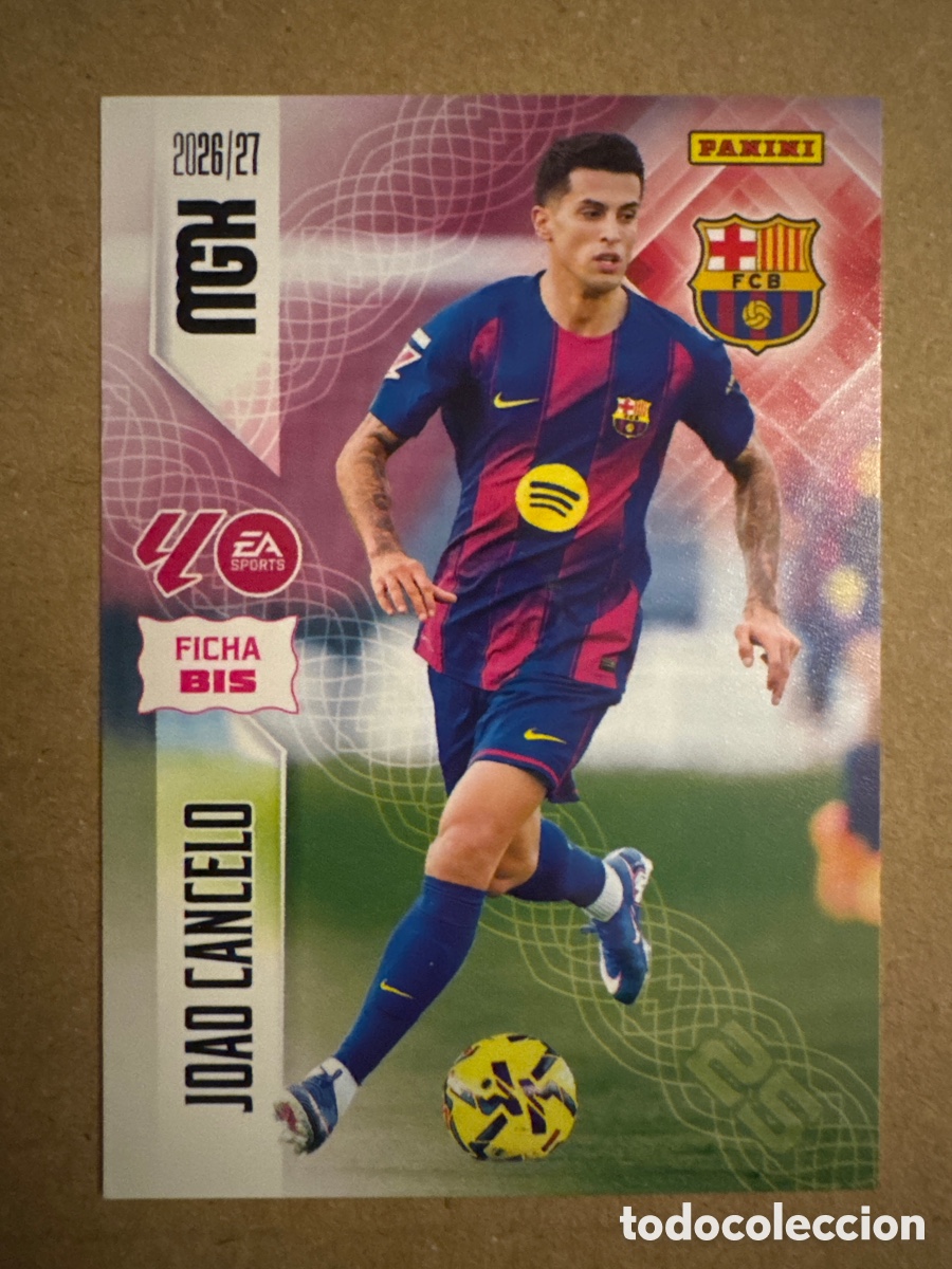 Cromos de f&uacute;tbol: # BIS 81 Jo&atilde;o Cancelo FC Barcelona Megacracks 26 27 2026 2027 2 Segunda 2a 2&ordf; Edici&oacute;n