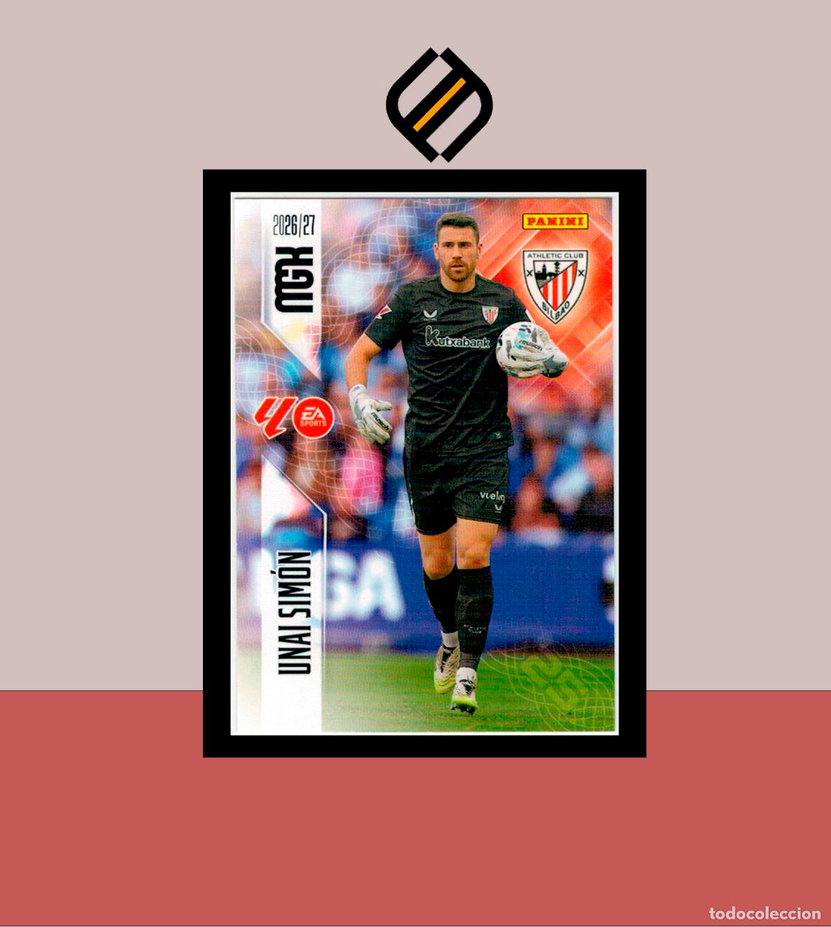 Fu&szlig;ball-Sticker: MEGACRACKS 2026 2027 26 27 PANINI N&ordm; 38 UNAI SIM&Oacute;N ATHLETIC CLUB BILBAO COLECCI&Oacute;N ALB&Uacute;M MGK