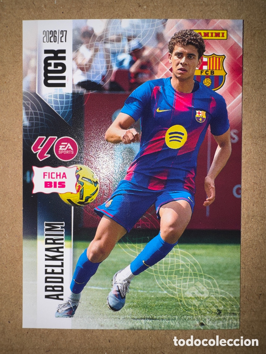 Cromos de f&uacute;tbol: # BIS 90 Hamza Abdelkarim FC Barcelona Megacracks 26 27 2026 2027 2 Segunda 2a 2&ordf; Edici&oacute;n