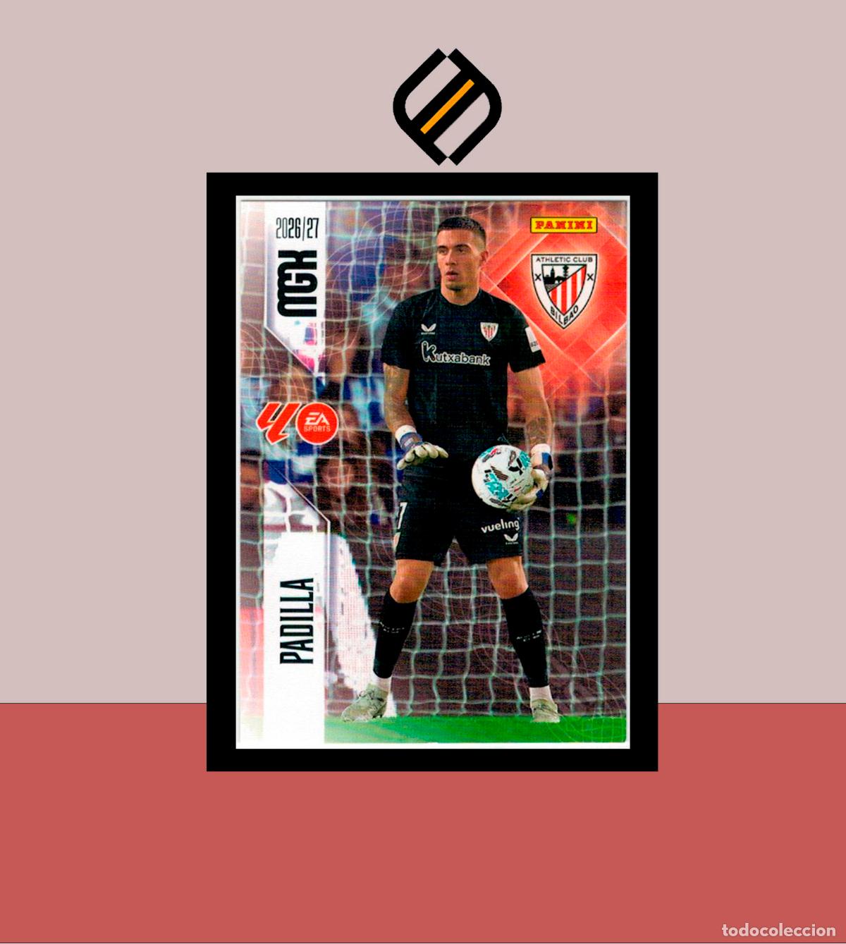 Fu&szlig;ball-Sticker: MEGACRACKS 2026 2027 26 27 PANINI N&ordm; 39 PADILLA ATHLETIC CLUB BILBAO COLECCI&Oacute;N ALB&Uacute;M MGK
