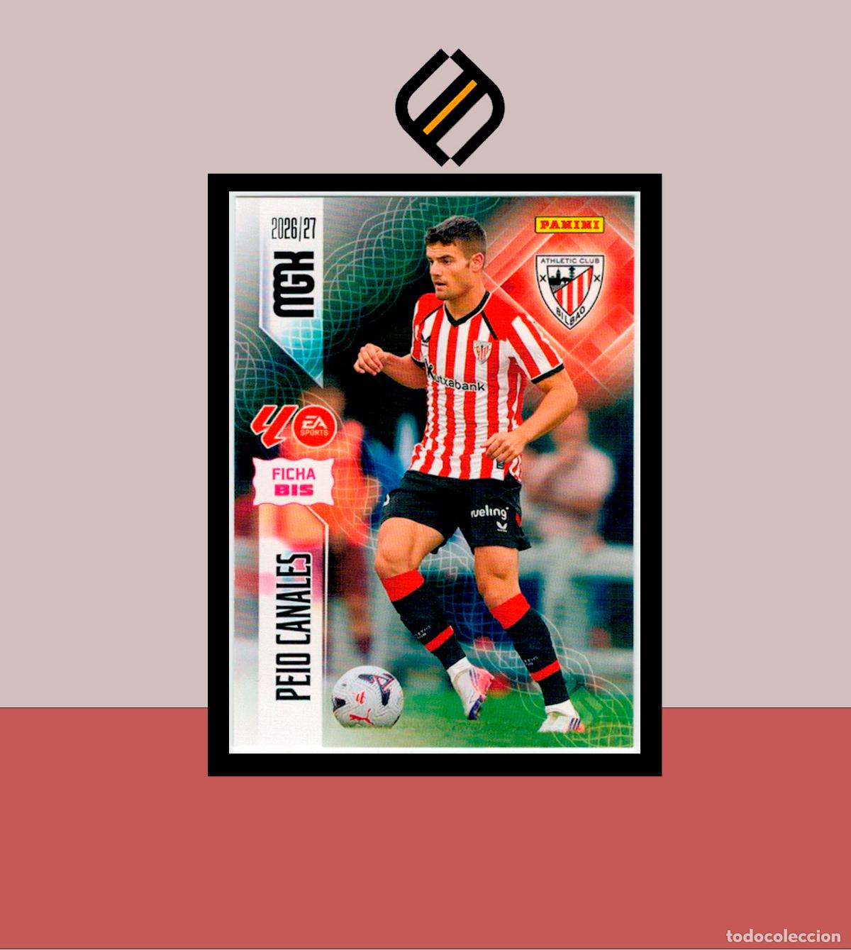 Football Stickers: MEGACRACKS 2026 2027 26 27 PANINI N&ordm; 47 BIS PEIO CANALES ATHLETIC CLUB BILBAO COLECCI&Oacute;N 2 ED MGK