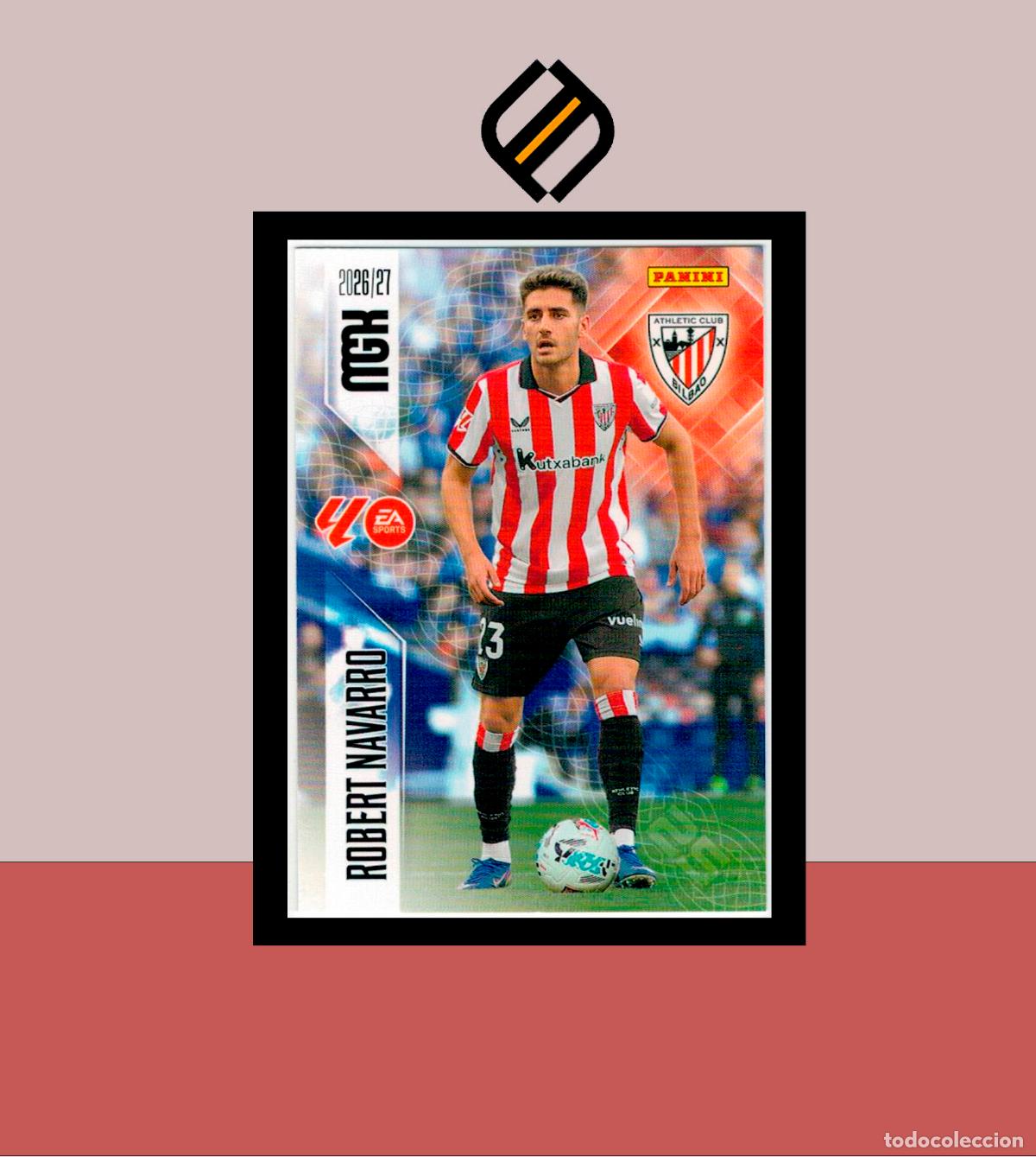 Football Stickers: MEGACRACKS 2026 2027 26 27 PANINI N&ordm; 51 ROBERT NAVARRO ATHLETIC CLUB BILBAO COLECCI&Oacute;N ALB&Uacute;M MGK