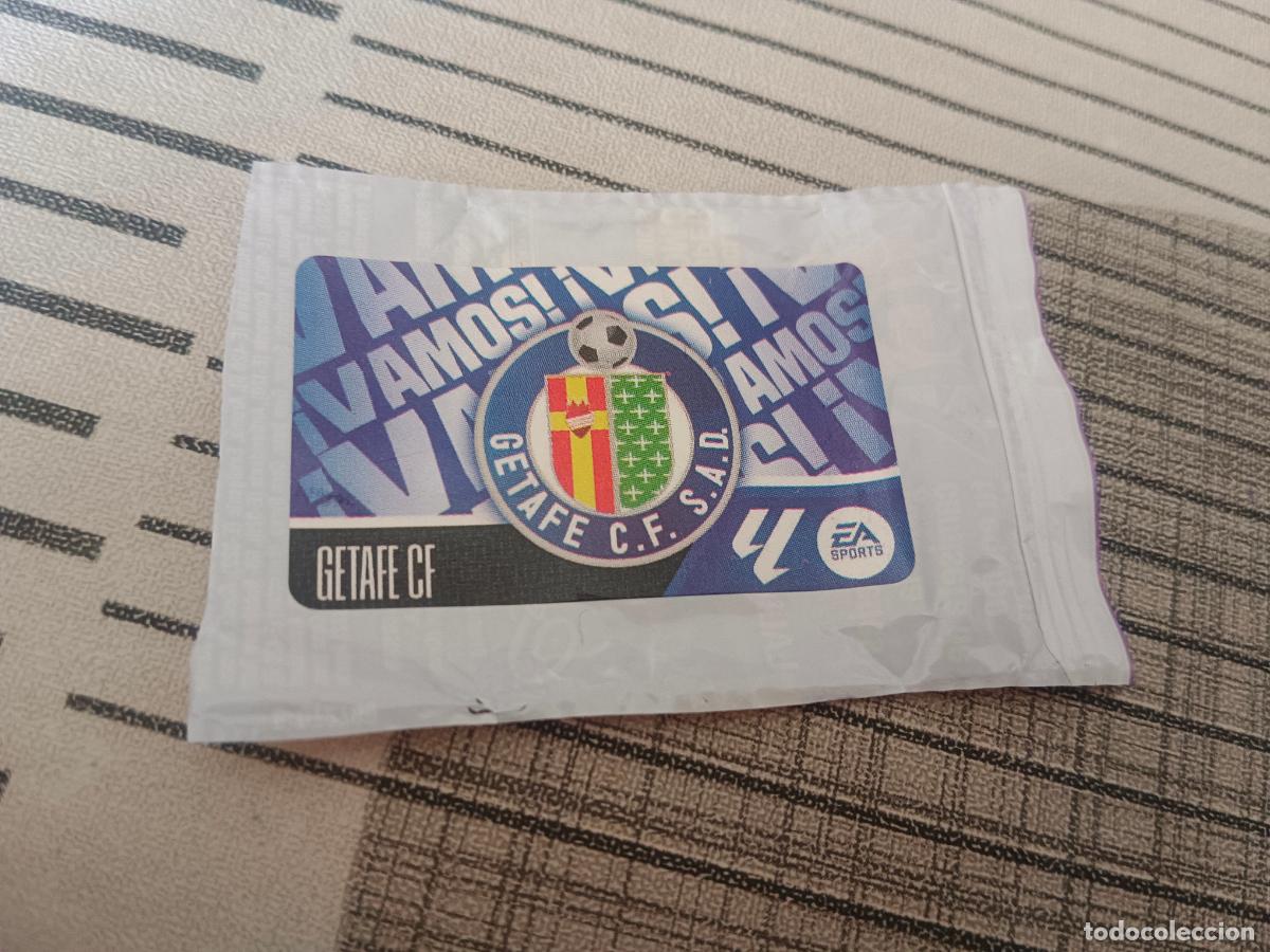Cromos de f&uacute;tbol: TEMPORADA 2026 2027 26 27 CHICLE ESCUDO GETAFE CHICLES ESTE