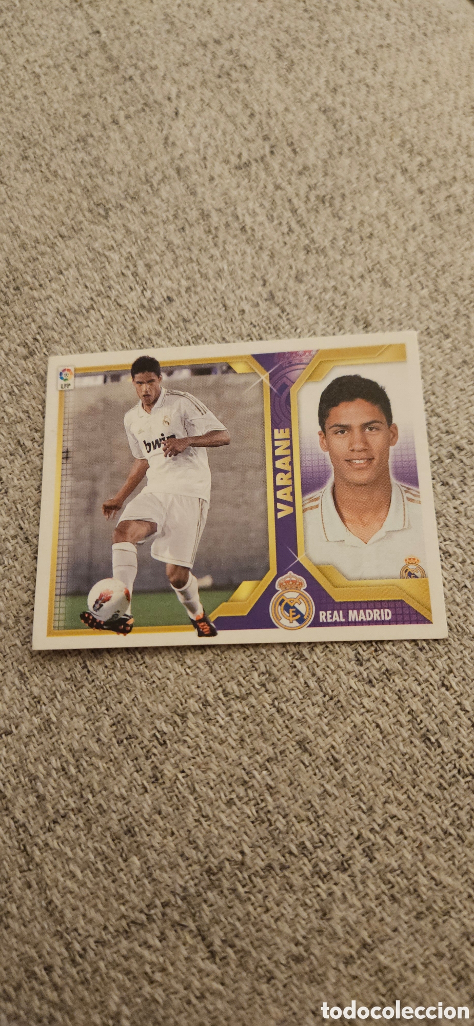 Cromos de f&uacute;tbol: Varane real Madrid este 2011 2012 11 12 sin pegar coloca