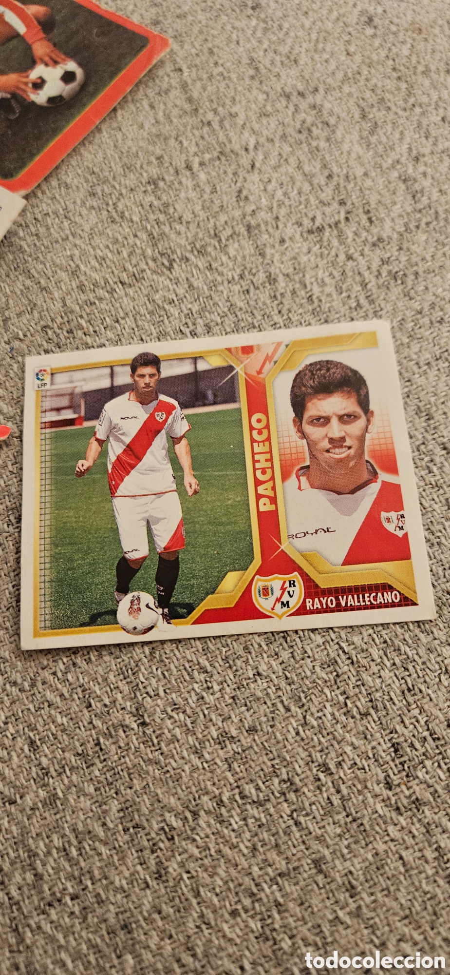 Cromos de f&uacute;tbol: Pacheco rayo vallecano este 2011 2012 11 12 sin pegar