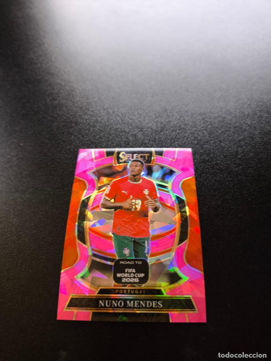Cromos de f&uacute;tbol: 50 Nuno Mendes PORTUGAL PINK ICE PANINI SELECT ROAD TO FIFA WORLD CUP MUNDIAL 2026 NO LIGA ESTE