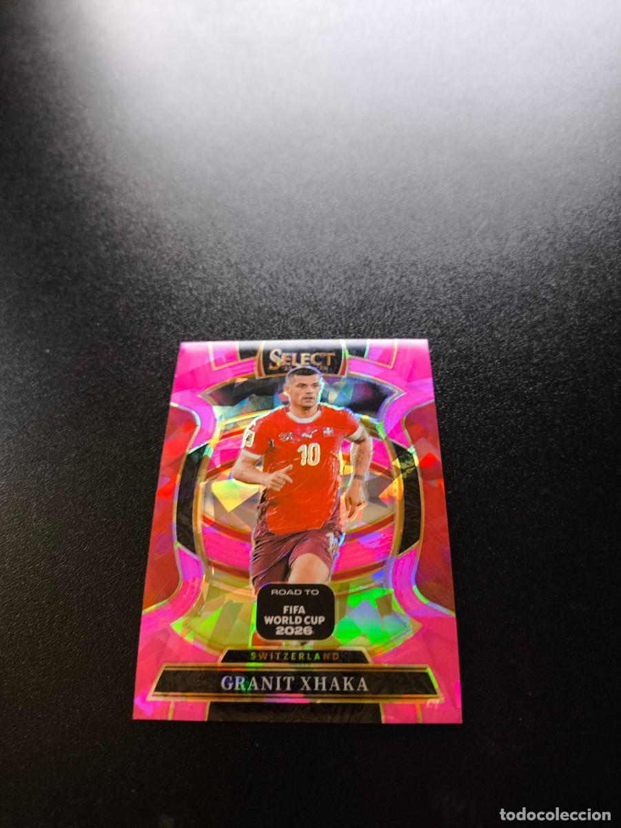 Cromos de f&uacute;tbol: 91 Granit Xhaka Switzerland PINK ICE PANINI SELECT ROAD TO FIFA WORLD CUP MUNDIAL 2026 NO LIGA ESTE