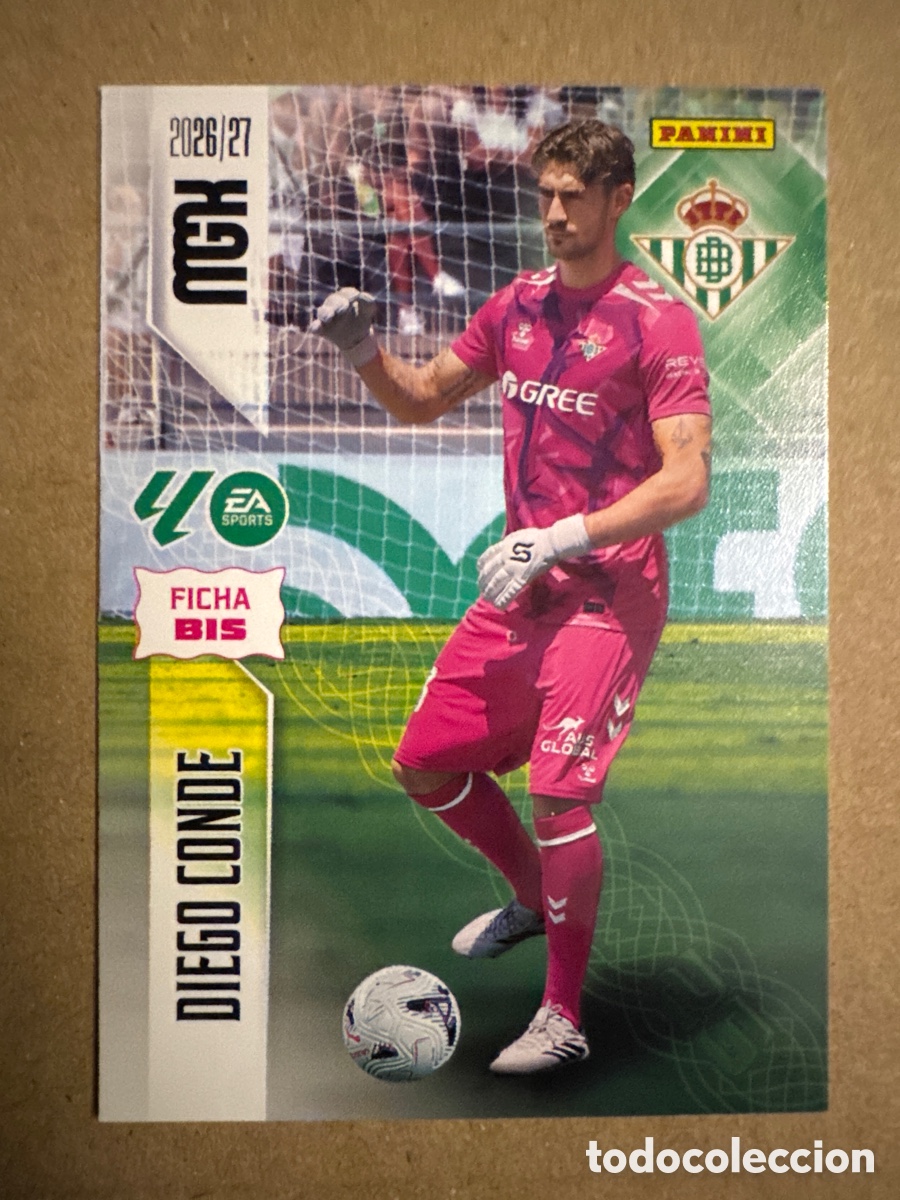 Cromos de f&uacute;tbol: # BIS 93 Diego Conde Real Betis Megacracks 26 27 2026 2027 2 Segunda 2a 2&ordf; Edici&oacute;n