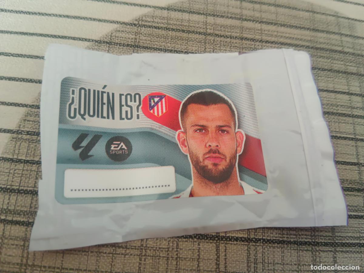 Cromos de f&uacute;tbol: TEMPORADA 2026 2027 26 27 CHICLE QUIEN ES ATLETICO DE MADRID CHICLES ESTE