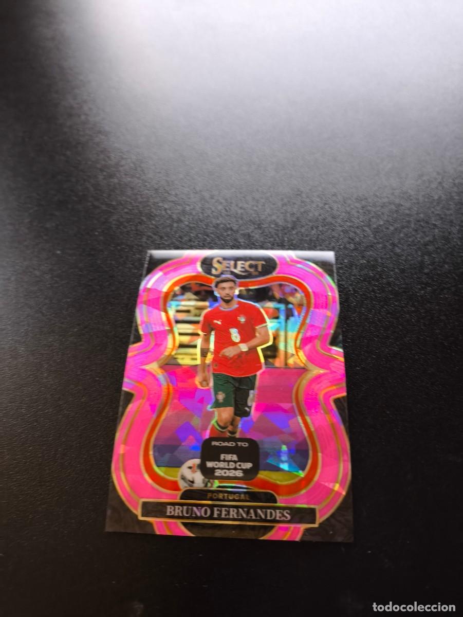 Cromos de f&uacute;tbol: 149 Bruno Fernandes PORTUGAL PINK ICE PANINI SELECT ROAD TO FIFA WORLD CUP MUNDIAL 2026 NO LIGA ESTE