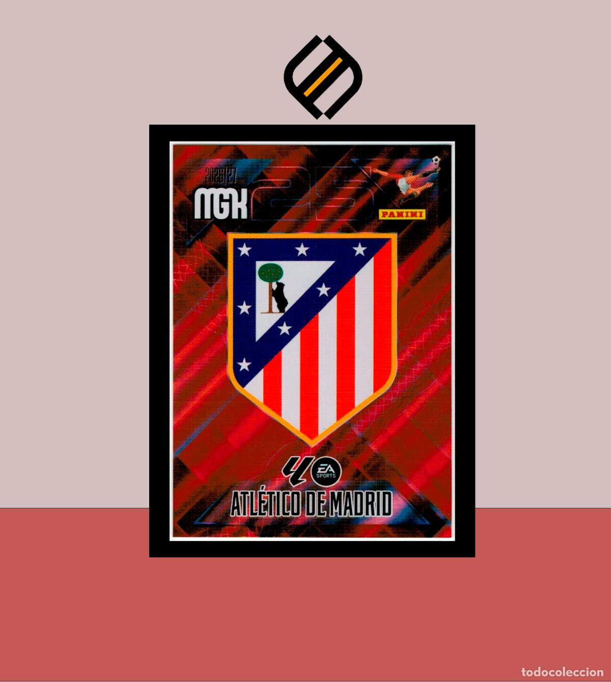 Cromos de f&uacute;tbol: MEGACRACKS 2026 2027 26 27 PANINI N&ordm; 55 ESCUDO ATL&Eacute;TICO MADRID COLECCI&Oacute;N ALB&Uacute;M MGK