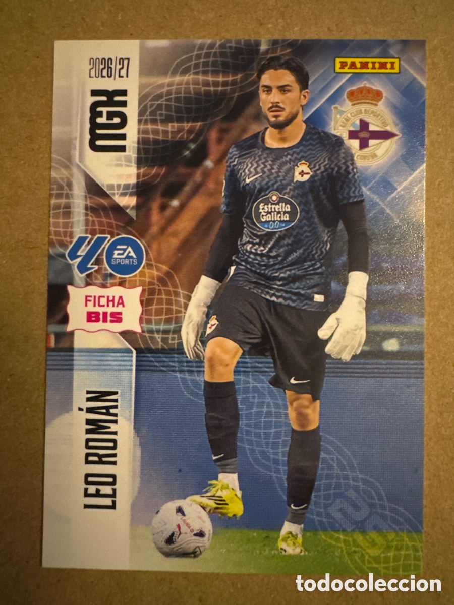 Cromos de f&uacute;tbol: # BIS 129 Leo Rom&aacute;n Deportivo Coru&ntilde;a Megacracks 26 27 2026 2027 2 Segunda 2a 2&ordf; Edici&oacute;n