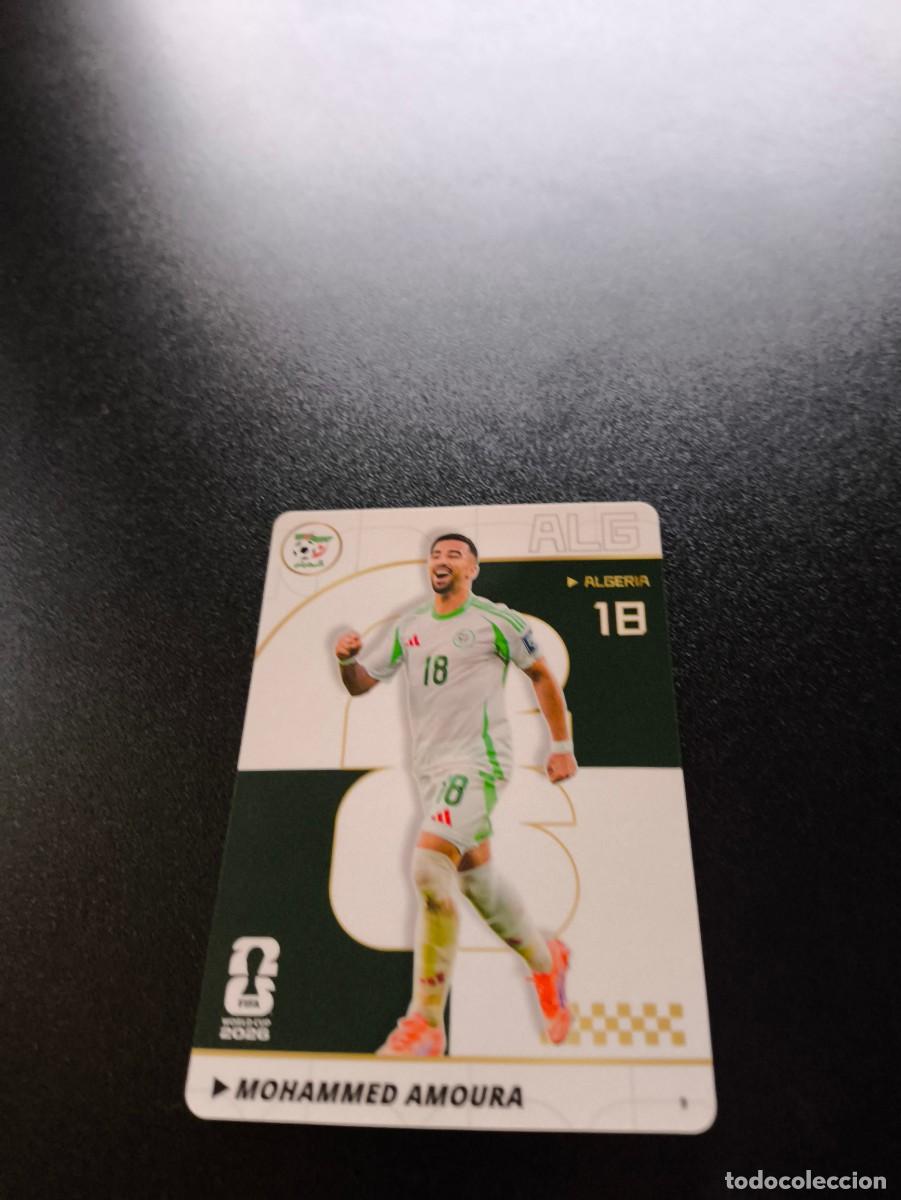 Cromos de f&uacute;tbol: 9 Mohammed Amoura ALGERIA PANINI KAYOU FIFA WORLD CUP MUNDIAL 2026 NO LIGA ESTE MEGACRACKS