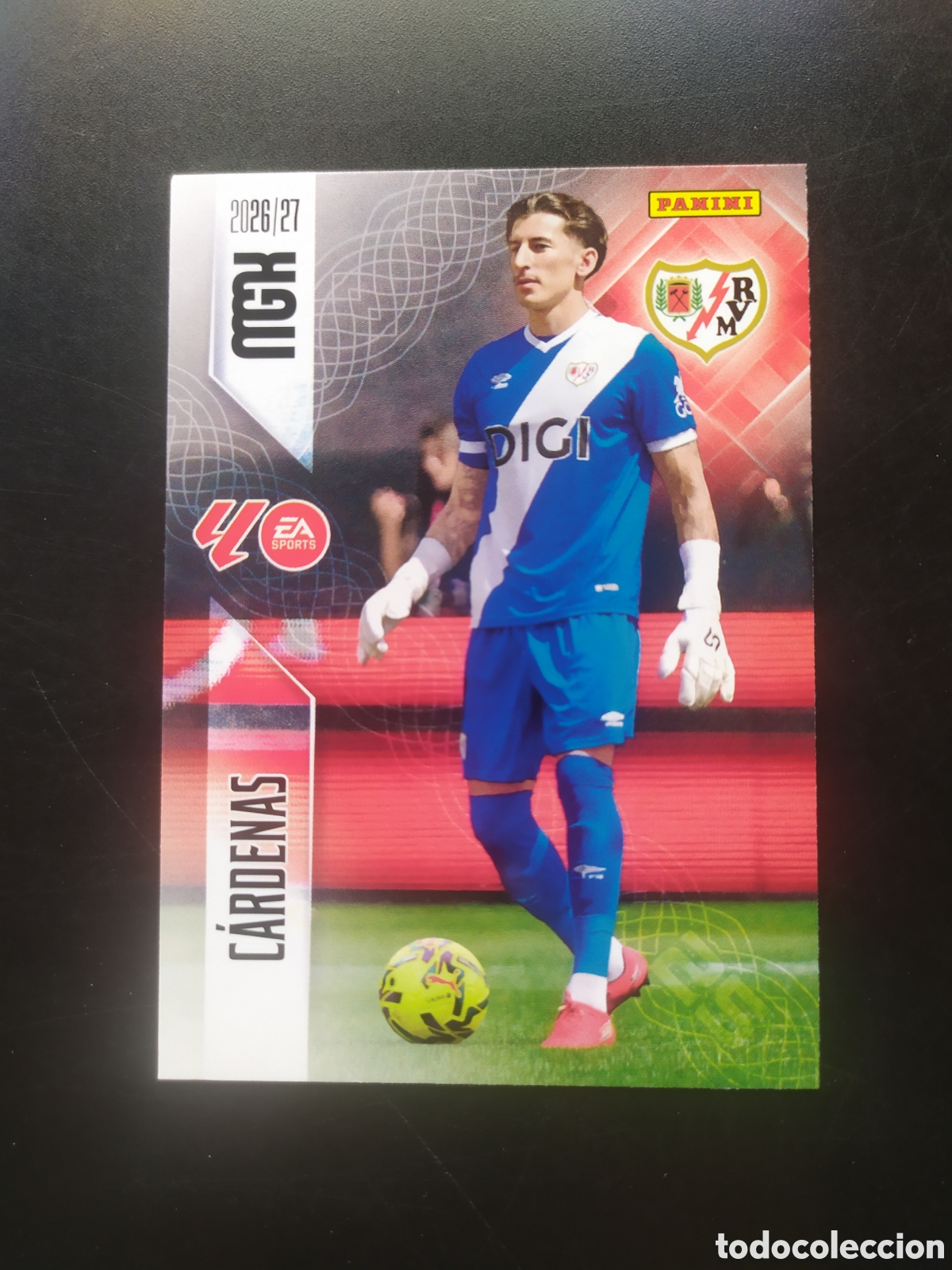 Cromos de f&uacute;tbol: Megacracks 2026 2027 26 27 panini C&aacute;rdenas n&deg; 291 Rayo Vallecano