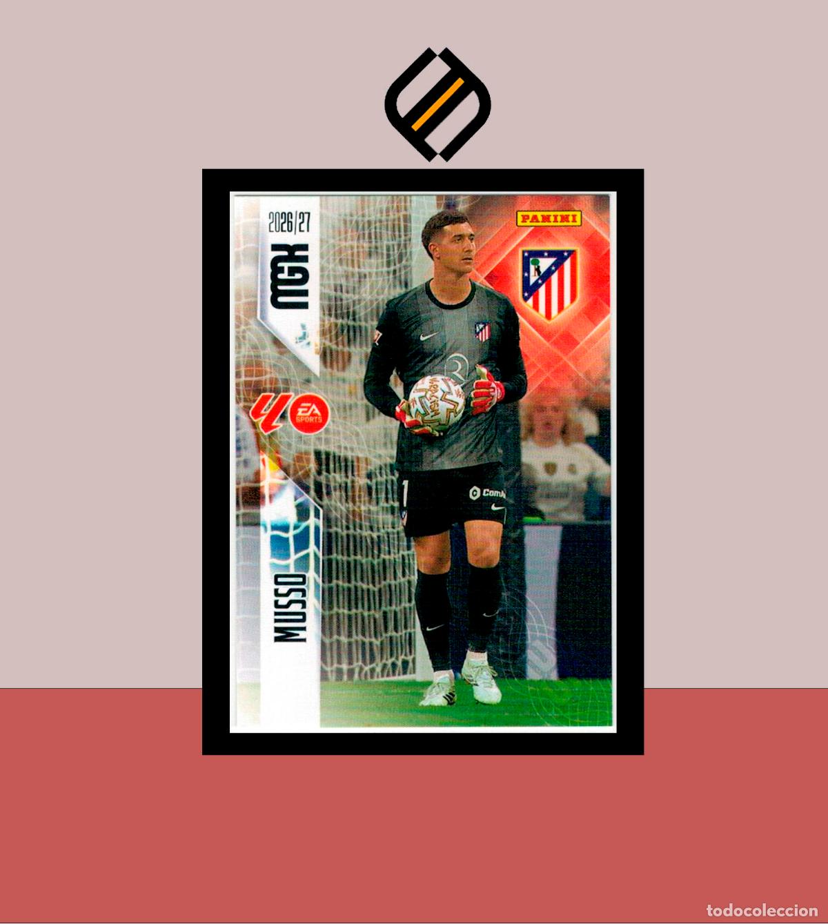 Cromos de f&uacute;tbol: MEGACRACKS 2026 2027 26 27 PANINI N&ordm; 57 MUSSO ATL&Eacute;TICO MADRID COLECCI&Oacute;N ALB&Uacute;M MGK