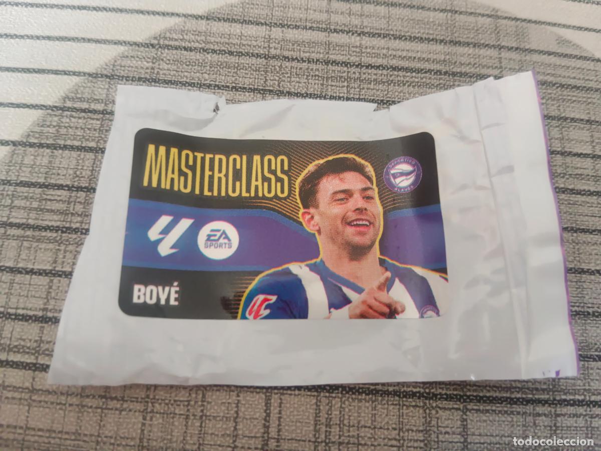 Cromos de f&uacute;tbol: TEMPORADA 2026 2027 26 27 CHICLE MASTERCLASS BOYE ALAVES ESTE