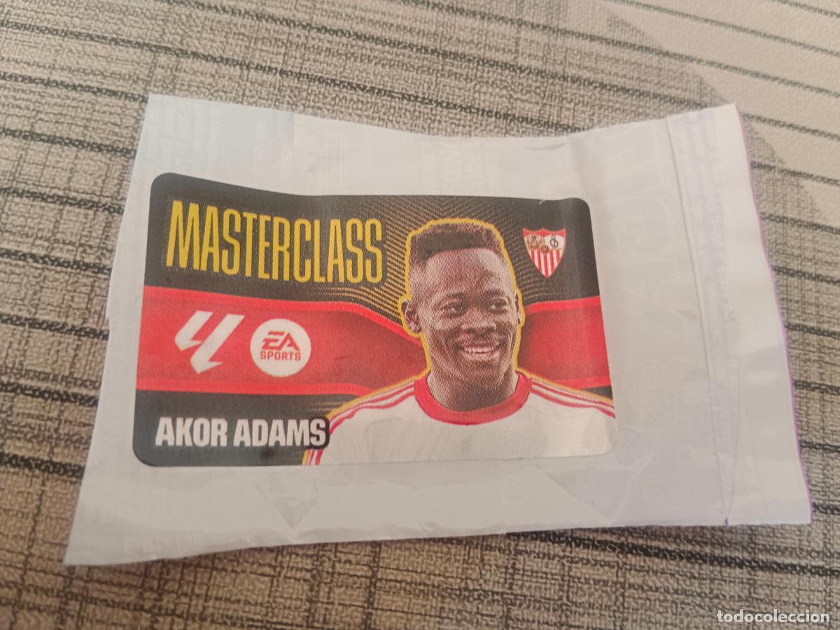 Cromos de f&uacute;tbol: TEMPORADA 2026 2027 26 27 CHICLE MASTERCLASS AKOR ADAMS SEVILLA ESTE