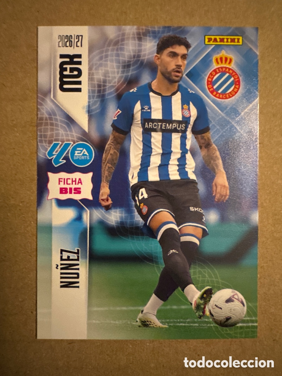Figurine di Calcio: # BIS 167 Unai N&uacute;&ntilde;ez Espanyol Megacracks 26 27 2026 2027 2 Segunda 2a 2&ordf; Edici&oacute;n