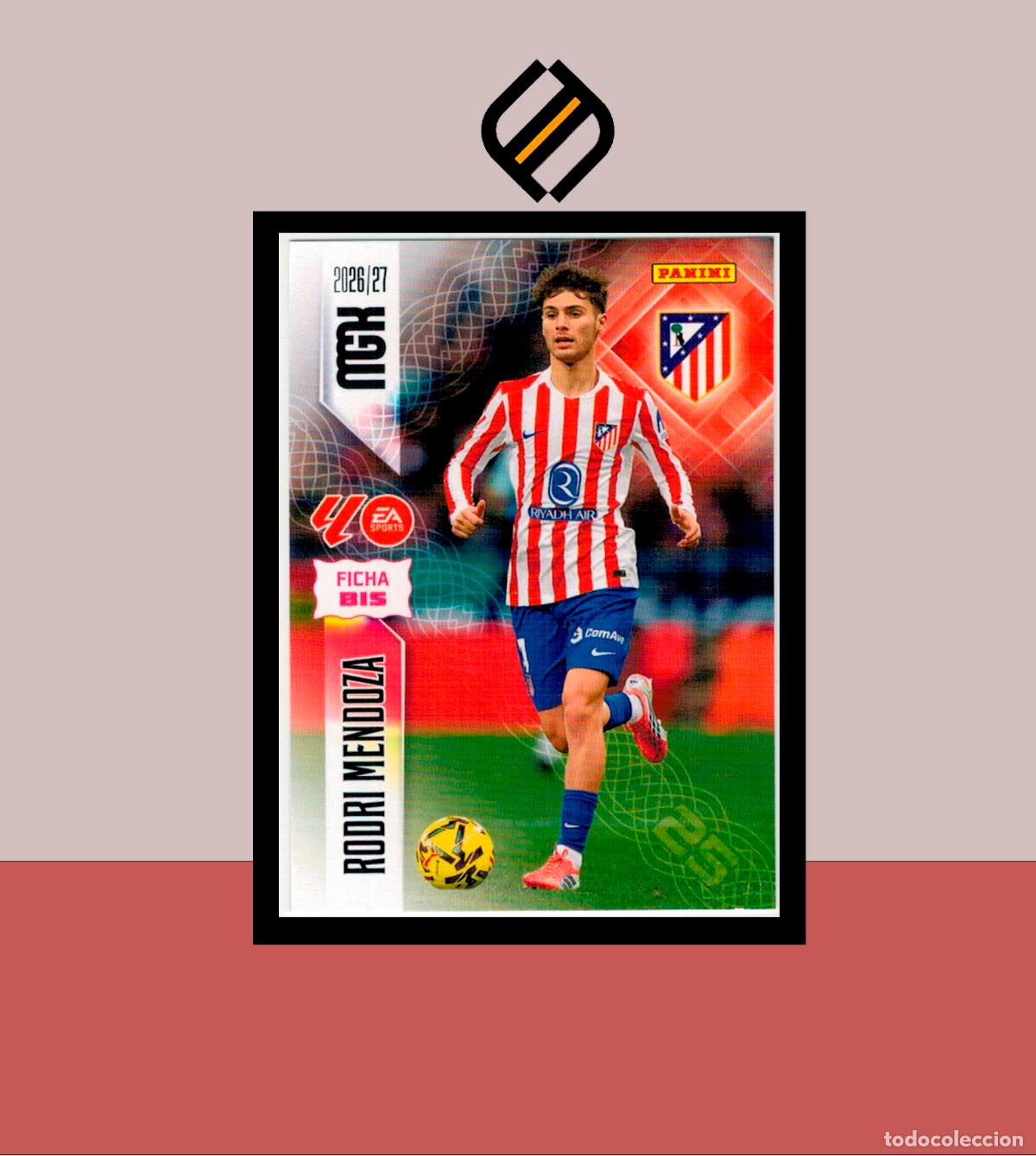 Cromos de f&uacute;tbol: MEGACRACKS 2026 2027 26 27 PANINI N&ordm; 63 BIS RODRI MENDOZA COLOCA ATL&Eacute;TICO MADRID COLECCI&Oacute;N ALB&Uacute;M MGK
