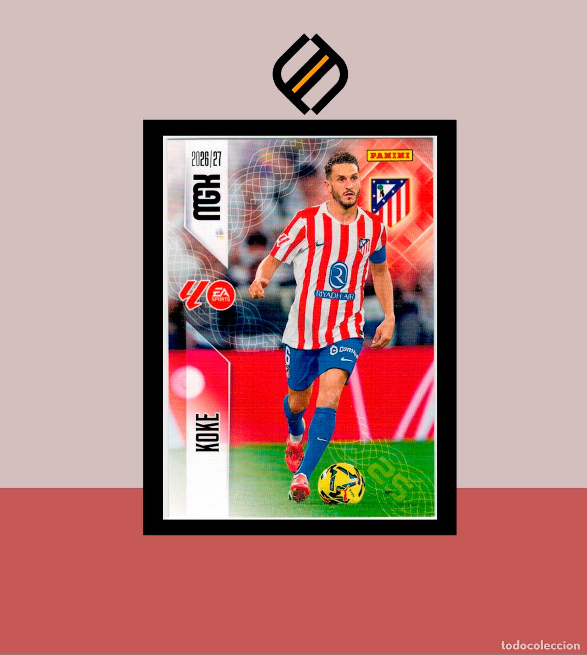 Cromos de f&uacute;tbol: MEGACRACKS 2026 2027 26 27 PANINI N&ordm; 64 KOKE ATL&Eacute;TICO MADRID COLECCI&Oacute;N ALB&Uacute;M MGK