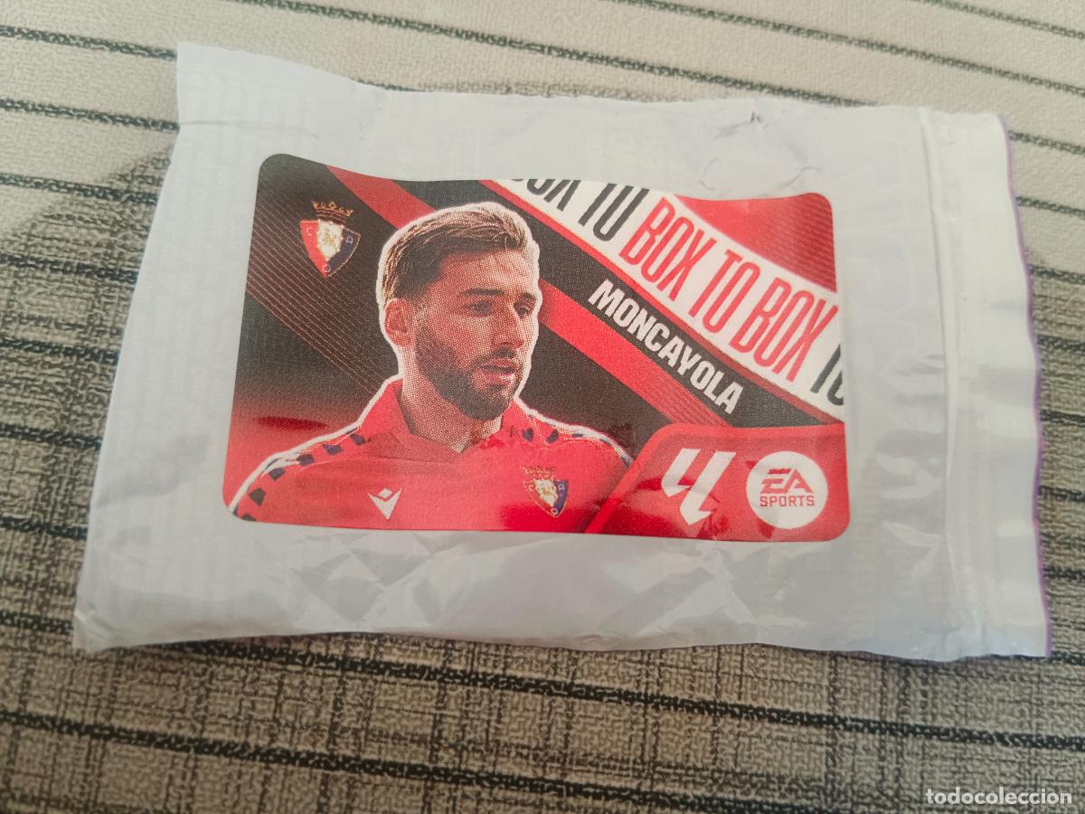 Cromos de f&uacute;tbol: TEMPORADA 2026 2027 26 27 CHICLE BOX TO BOX MONCAYOLA OSASUNA ESTE