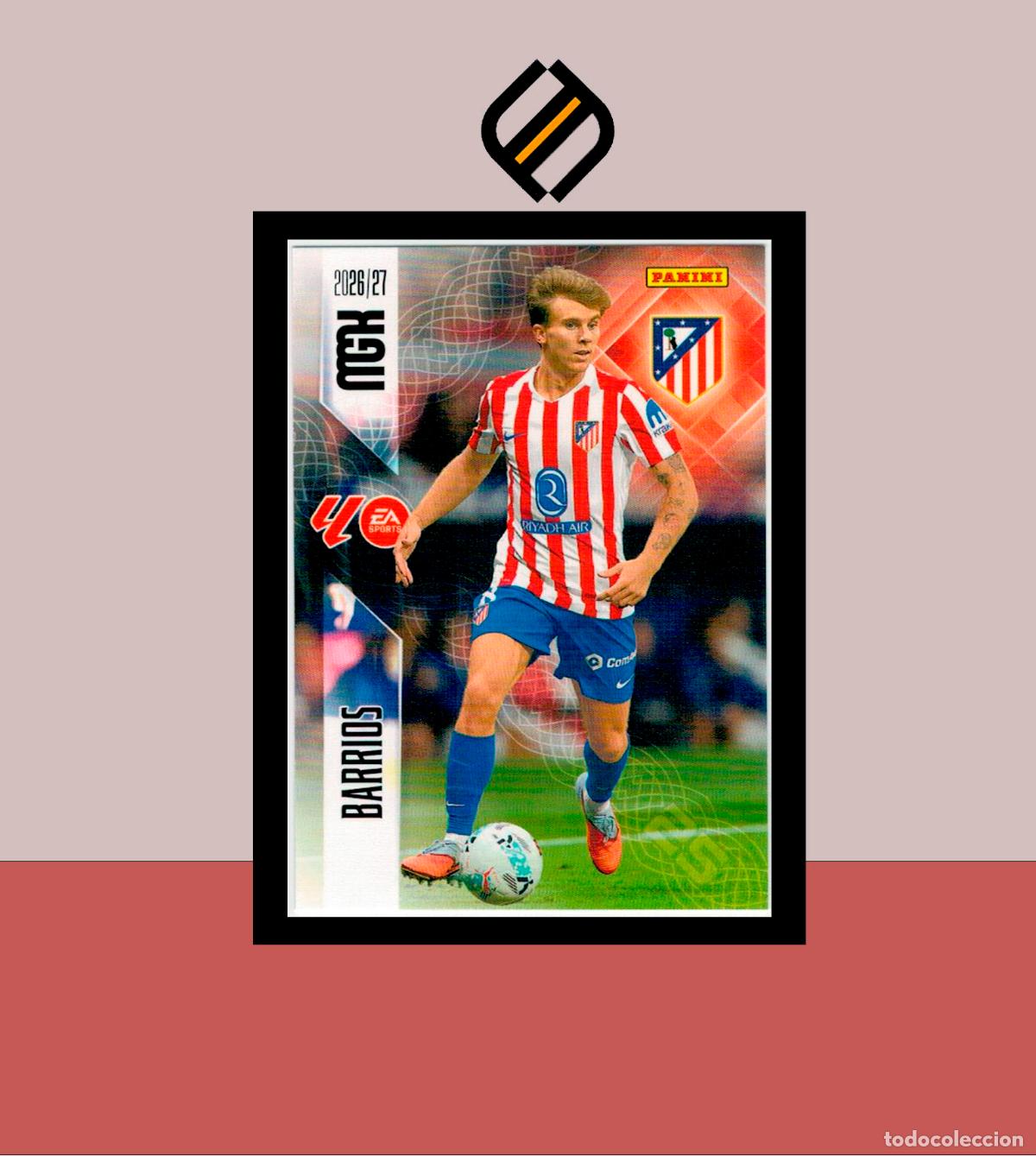 Cromos de f&uacute;tbol: MEGACRACKS 2026 2027 26 27 PANINI N&ordm; 65 BARRIOS ATL&Eacute;TICO MADRID COLECCI&Oacute;N ALB&Uacute;M MGK