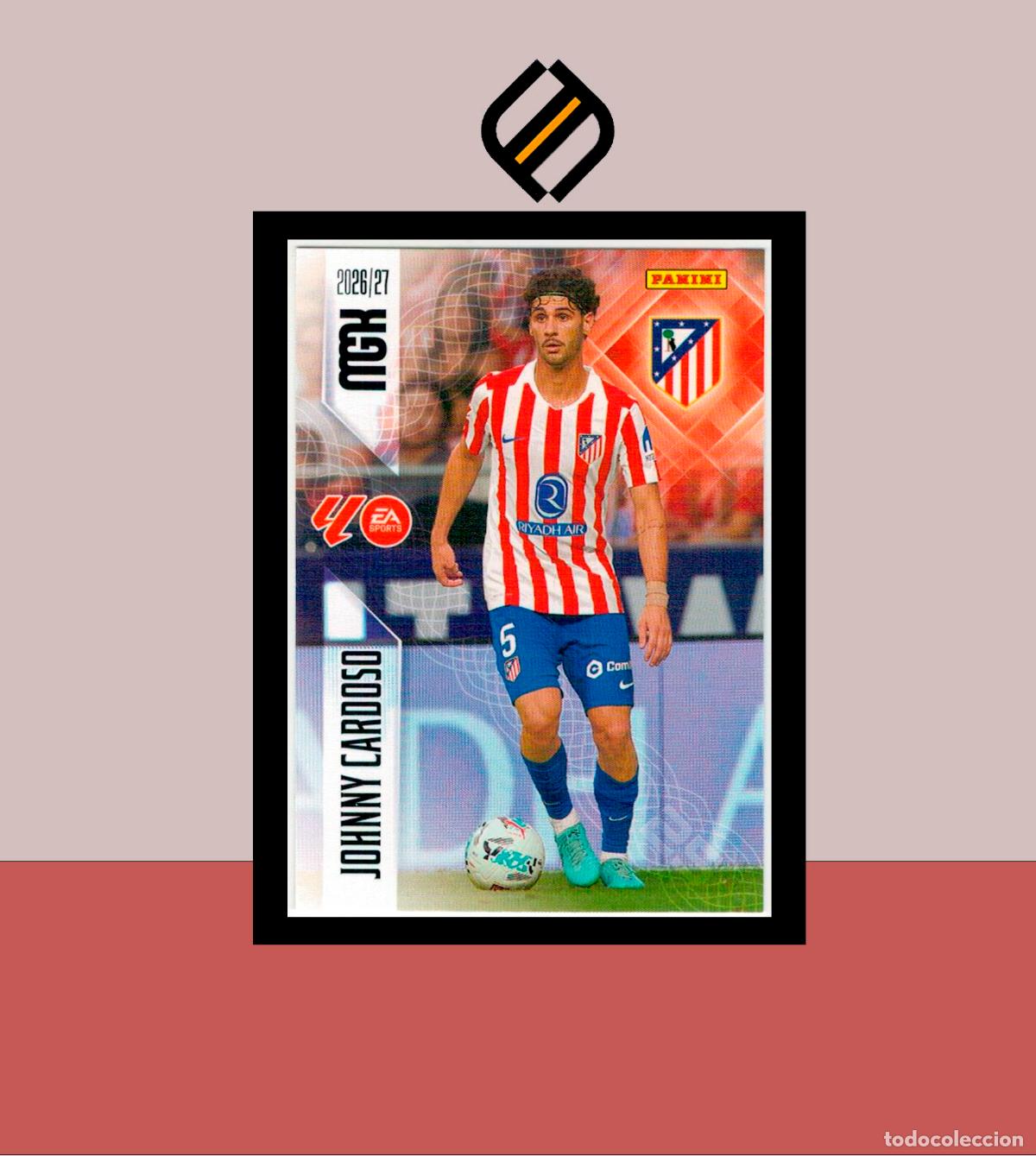 Cromos de f&uacute;tbol: MEGACRACKS 2026 2027 26 27 PANINI N&ordm; 66 JOHNNY CARDOSO ATL&Eacute;TICO MADRID COLECCI&Oacute;N ALB&Uacute;M MGK