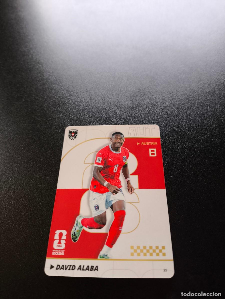 Cromos de f&uacute;tbol: 25 David Alaba AUSTRIA PANINI KAYOU FIFA WORLD CUP MUNDIAL 2026 NO LIGA ESTE MEGACRACKS