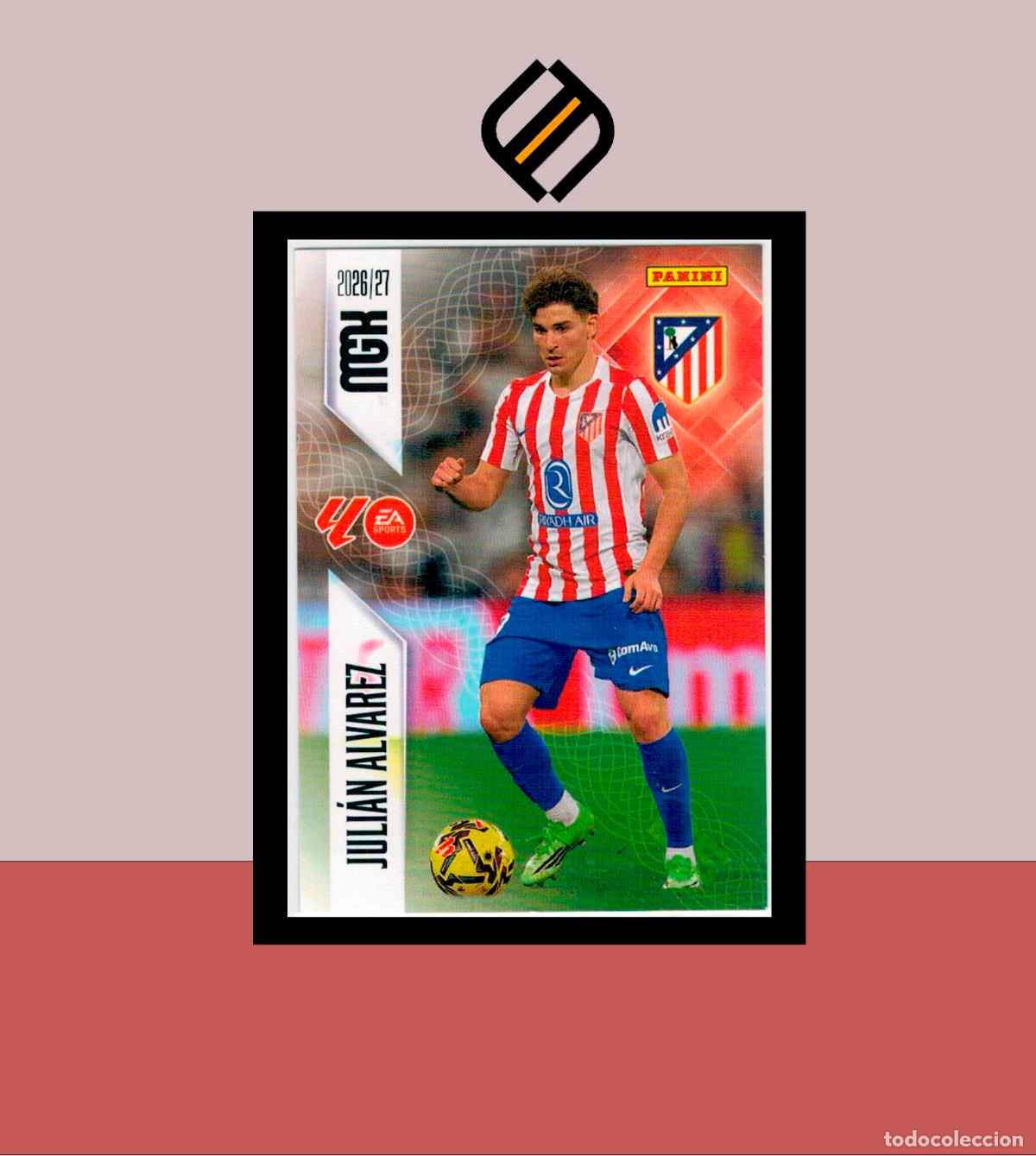 Cromos de f&uacute;tbol: MEGACRACKS 2026 2027 26 27 PANINI N&ordm; 71 JULI&Aacute;N &Aacute;LVAREZ ATL&Eacute;TICO MADRID COLECCI&Oacute;N ALB&Uacute;M MGK