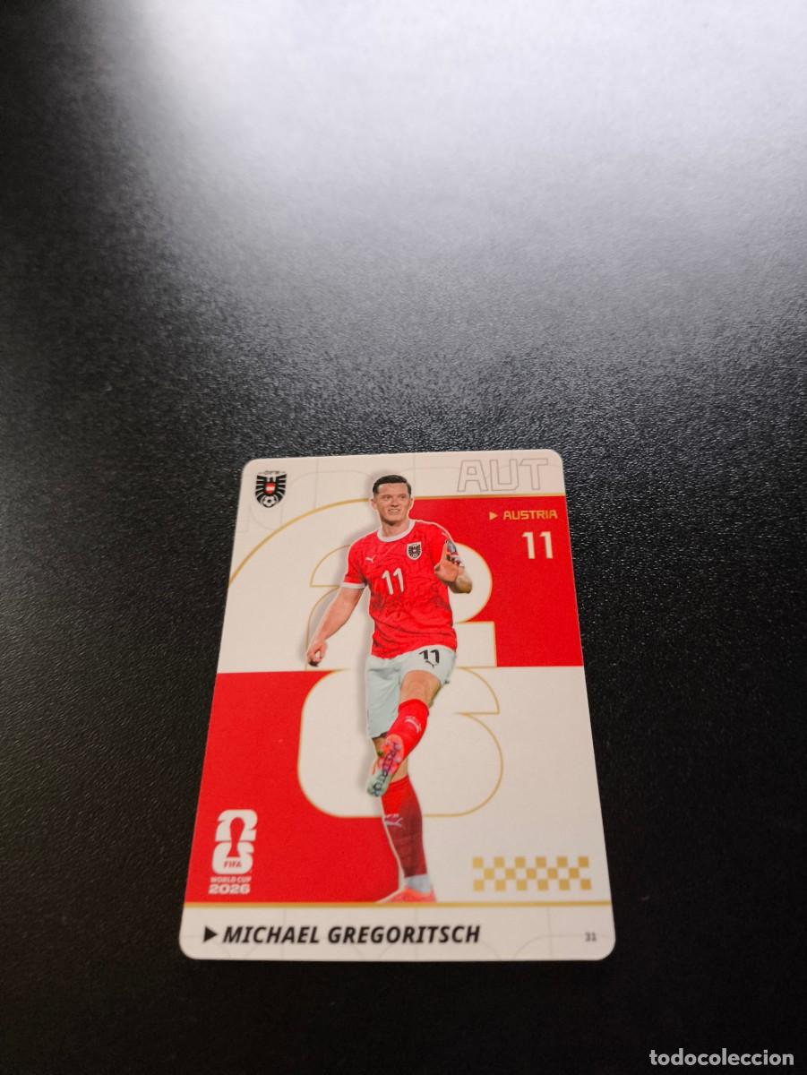 Cromos de f&uacute;tbol: 31 Michael Gregoritsch AUSTRIA PANINI KAYOU FIFA WORLD CUP MUNDIAL 2026 NO LIGA ESTE MEGACRACKS