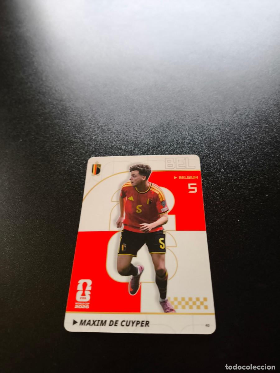 Cartes &agrave; collectionner de Football: 40 Maxim De Cuyper BELGIUM PANINI KAYOU FIFA WORLD CUP MUNDIAL 2026 NO LIGA ESTE MEGACRACKS