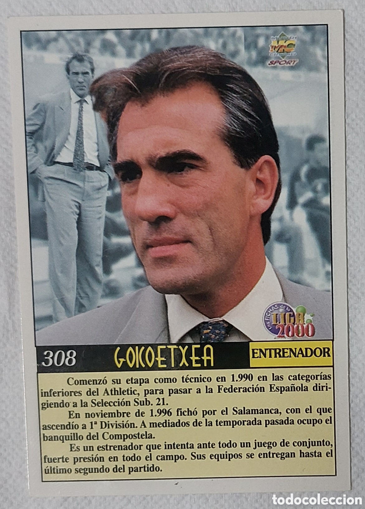 Cromos de f&uacute;tbol: Cromo ERROR Las Fichas de la Liga 2000 - Foto 2