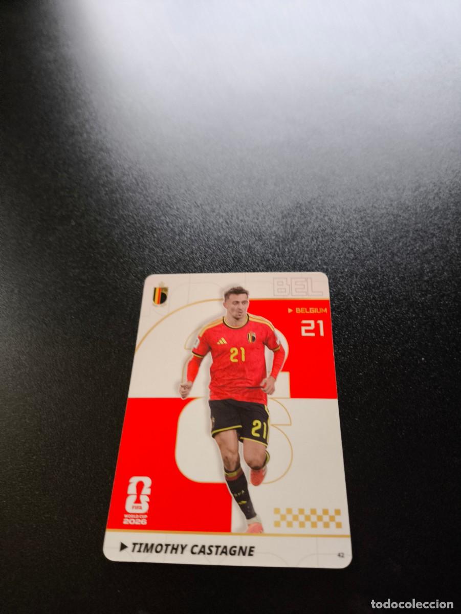 Cromos de f&uacute;tbol: 42 Timothy Castagne BELGIUM PANINI KAYOU FIFA WORLD CUP MUNDIAL 2026 NO LIGA ESTE MEGACRACKS