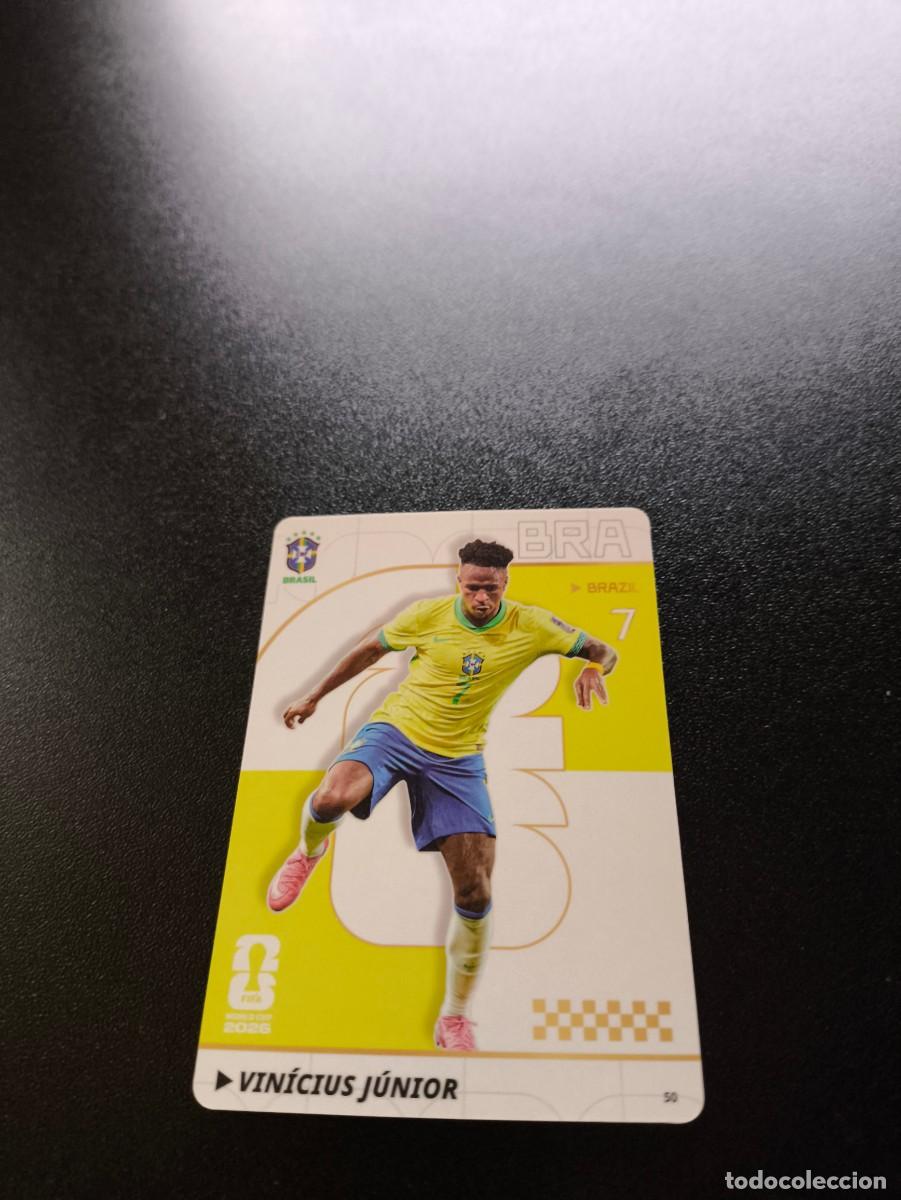 Cromos de f&uacute;tbol: 50 Vin&iacute;cius J&uacute;nior BRASIL BRAZIL PANINI KAYOU FIFA WORLD CUP MUNDIAL 2026 NO LIGA ESTE MEGACRACKS