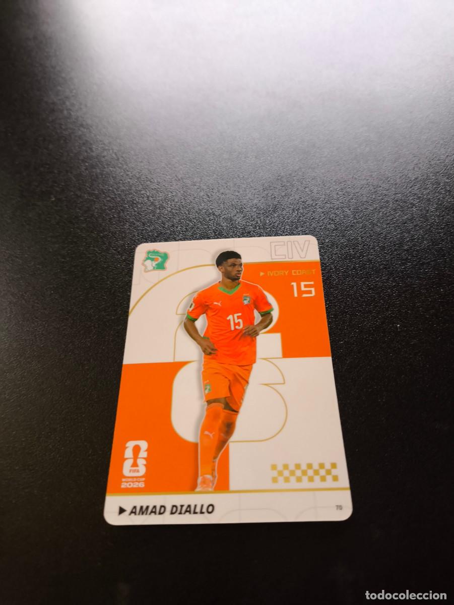 Cromos de f&uacute;tbol: 70 Amad Diallo Ivory Coast PANINI KAYOU FIFA WORLD CUP MUNDIAL 2026 NO LIGA ESTE MEGACRACKS