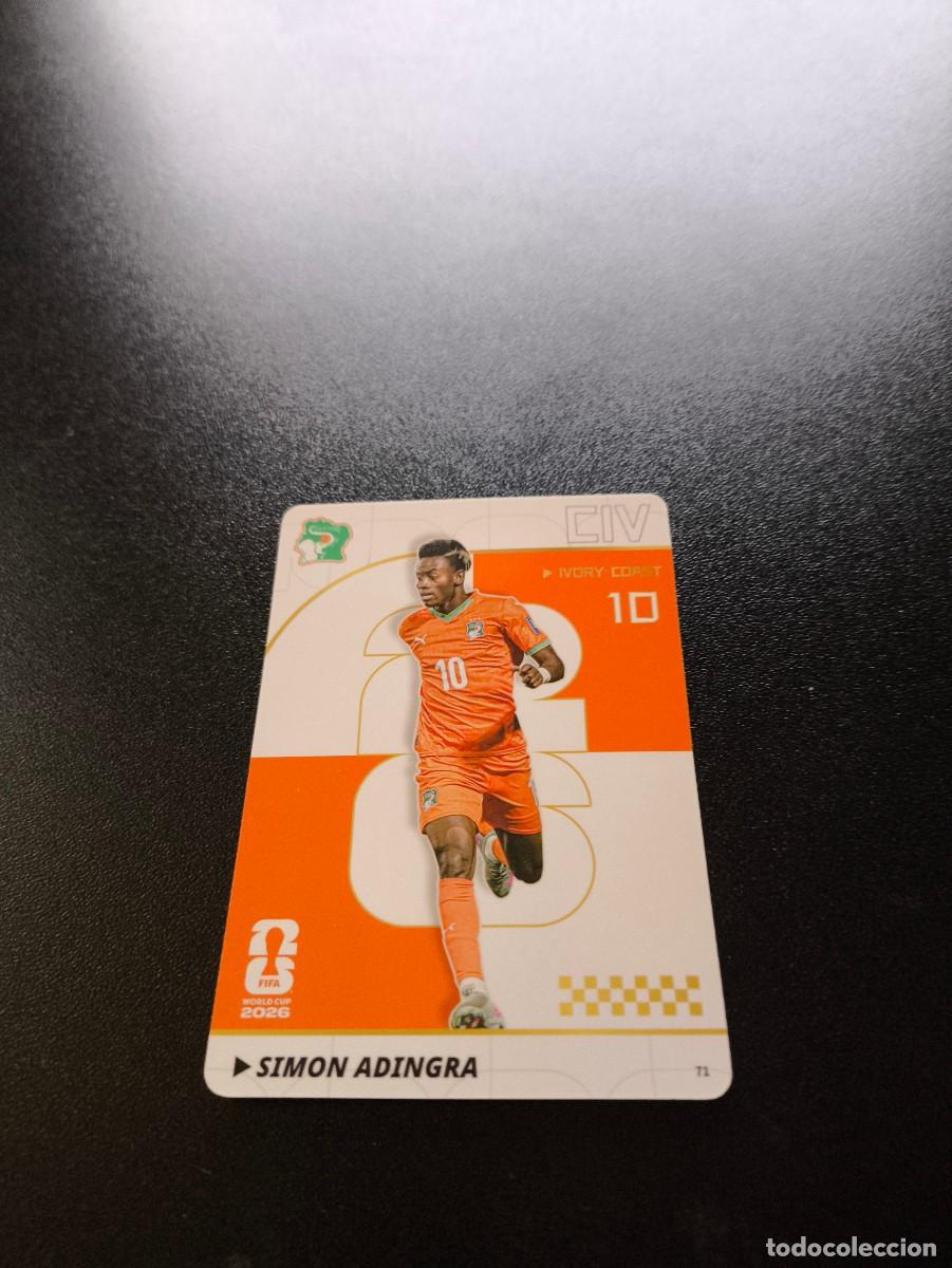 Cromos de f&uacute;tbol: 71 Simon Adingra Ivory Coast PANINI KAYOU FIFA WORLD CUP MUNDIAL 2026 NO LIGA ESTE MEGACRACKS