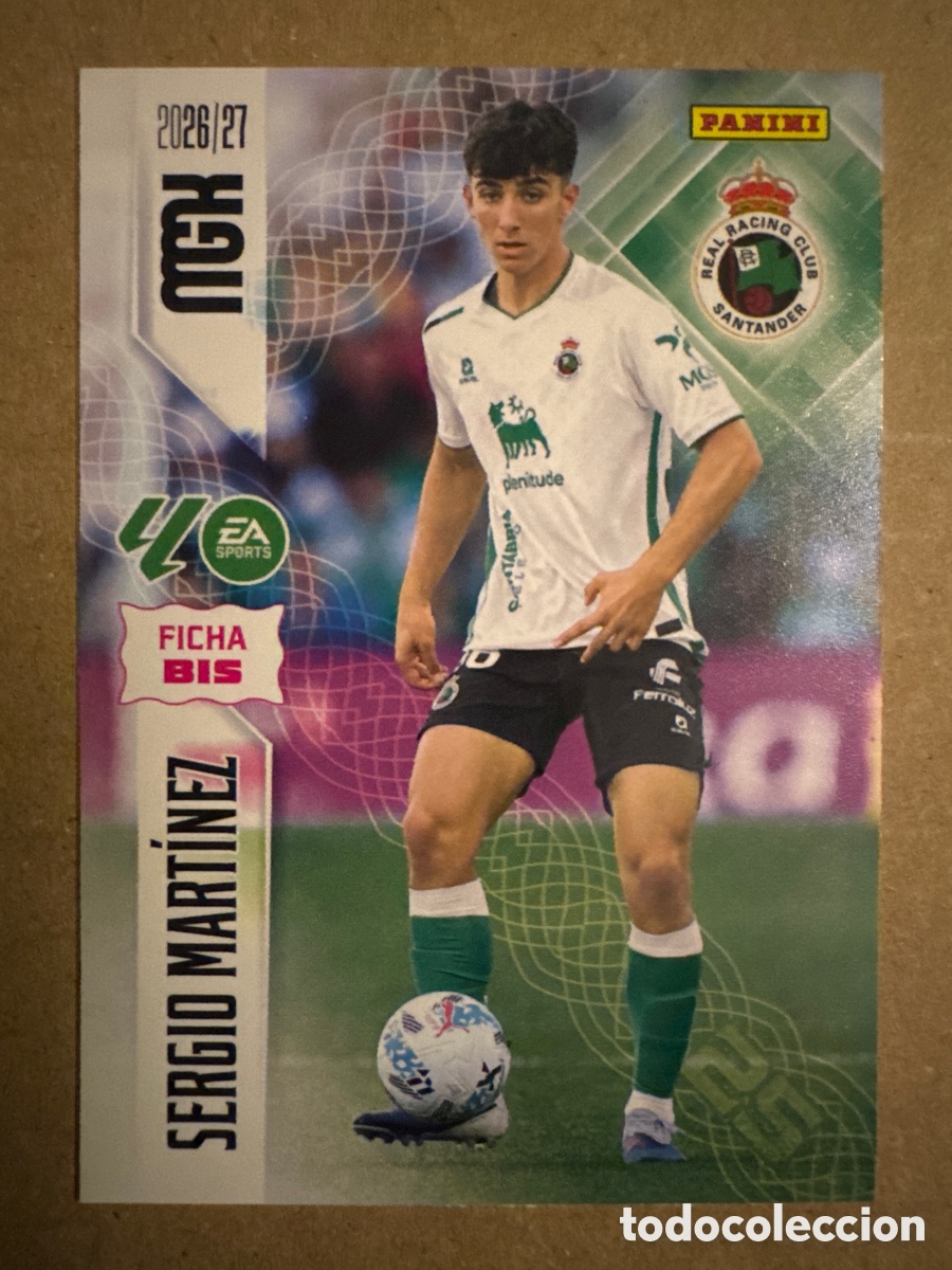 Cromos de f&uacute;tbol: # BIS 283 Sergio Mart&iacute;nez Racing Santander Megacracks 26 27 2026 2027 2 Segunda 2a 2&ordf; Edici&oacute;n