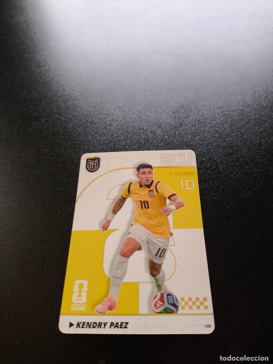 Cromos de f&uacute;tbol: 108 Kendry Paez ECUADOR PANINI KAYOU FIFA WORLD CUP MUNDIAL 2026 NO LIGA ESTE MEGACRACKS