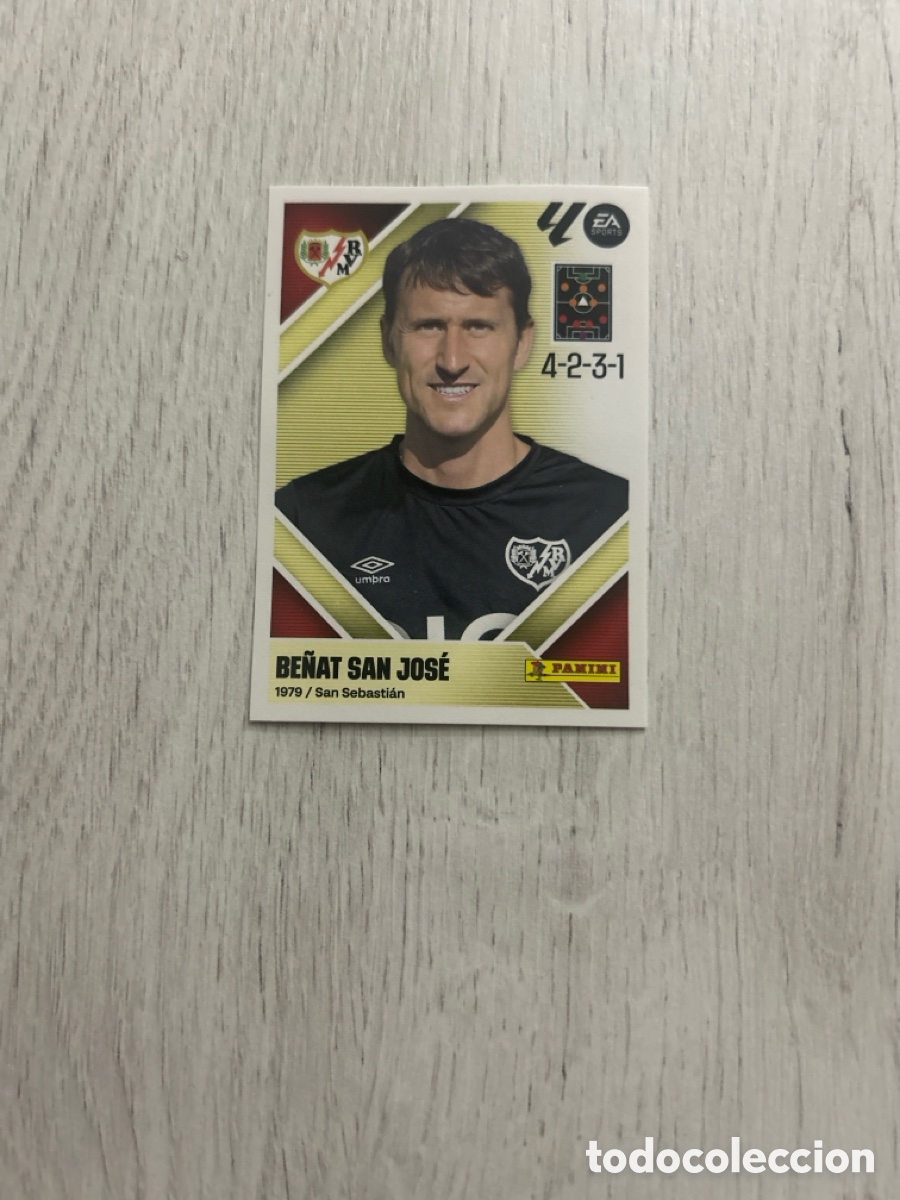Cromos de f&uacute;tbol: Be&ntilde;at San Jos&eacute; Entrenador 2 Rayo Vallecano Liga Este 2026/27 26-27 Panini